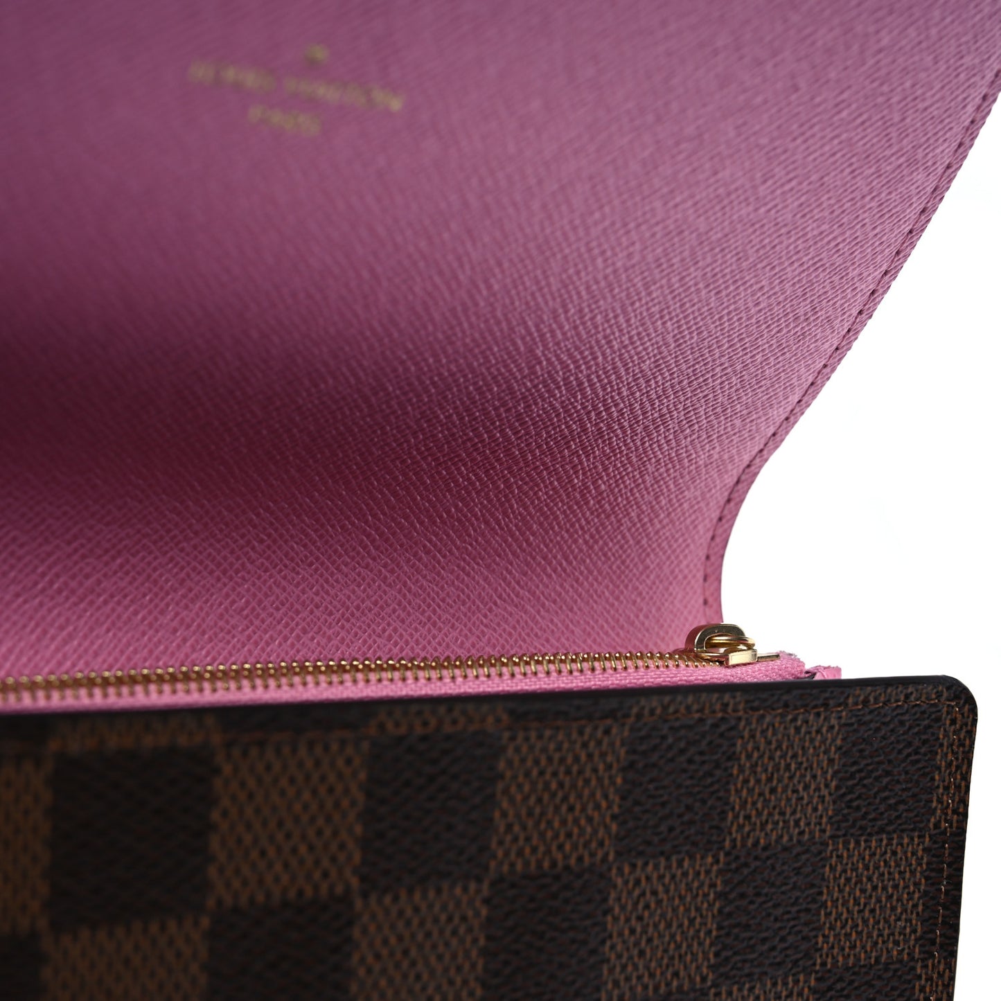 Damier Ebene 2022 Christmas Animation London Sarah Wallet Pink