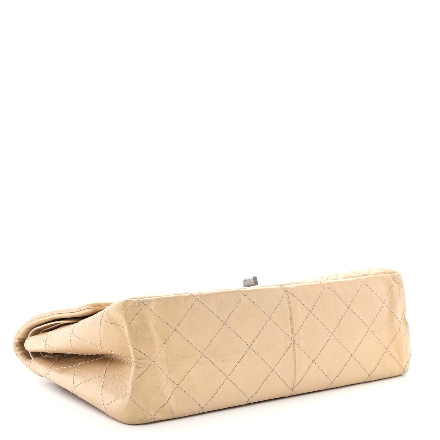 Metallic Aged Calfskin Quilted 2.55 Reissue 226 Flap Gold