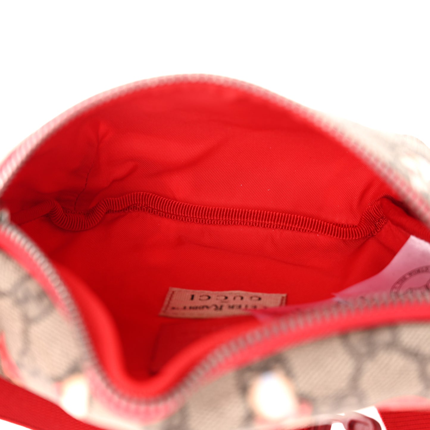 X Peter Rabbit GG Supreme Monogram Rabbit Apple Childrens Belt Bag