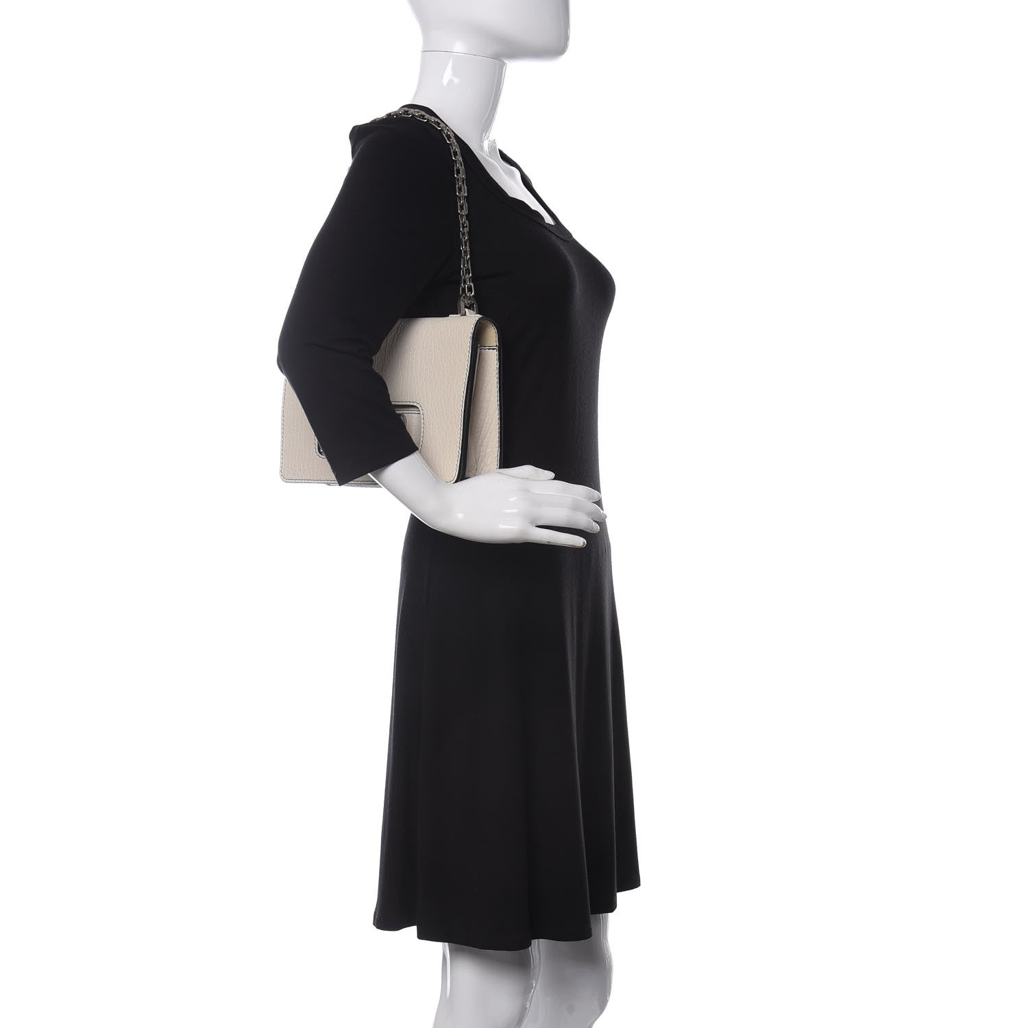 Christian Dior Canyon Grained Lambskin J'Adior Chain Flap Bag Off White 2 of 10