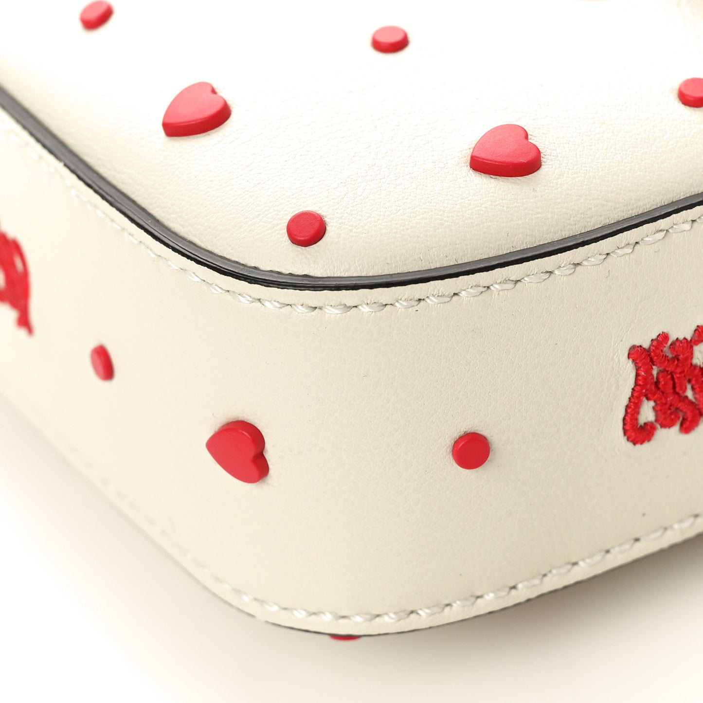 Vitello Burro Chinese Valentines Day Karligraphy Embroidered Baguette 1997 Pana Rosso Cardinale