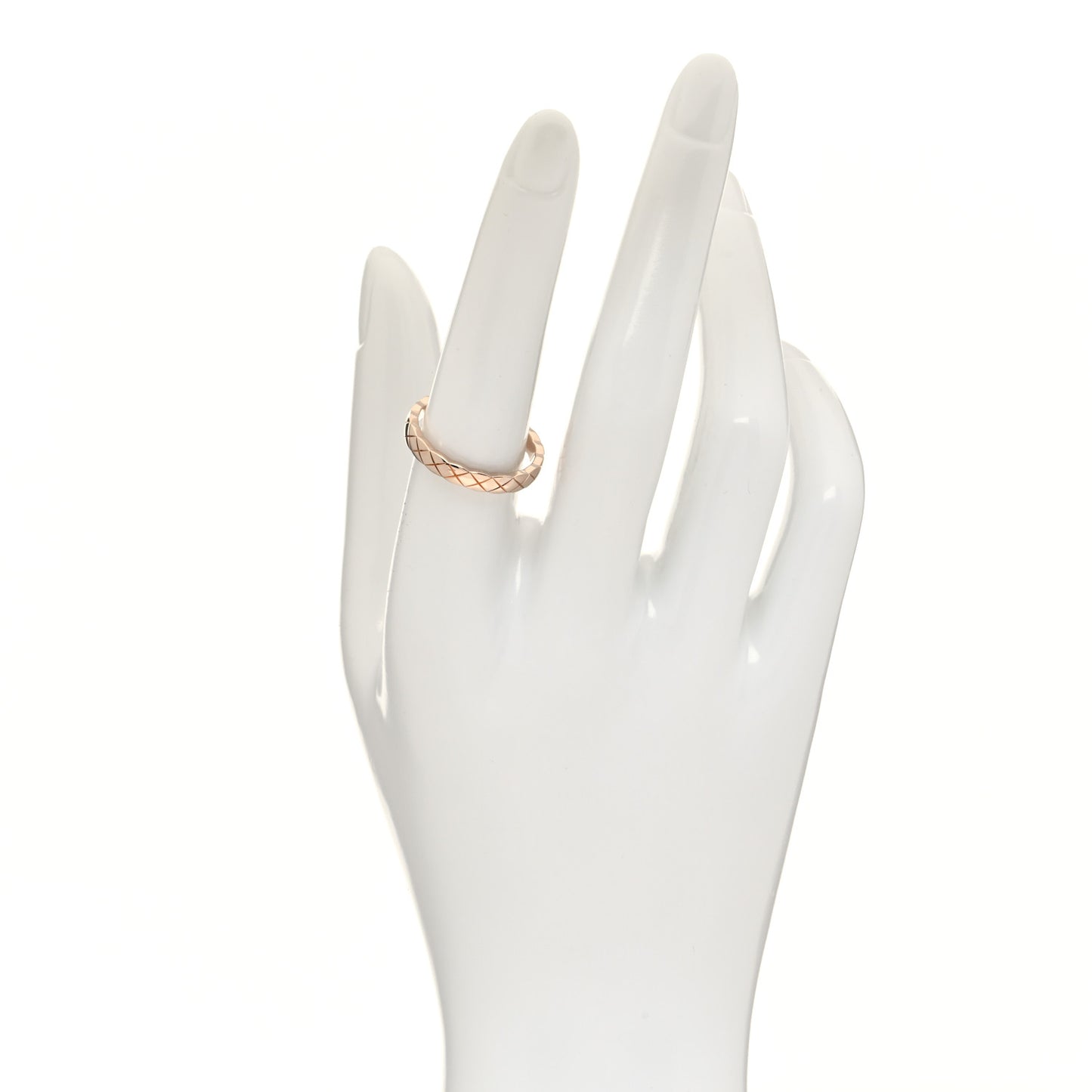 18K Beige Gold Mini Coco Crush Ring 56 7.5
