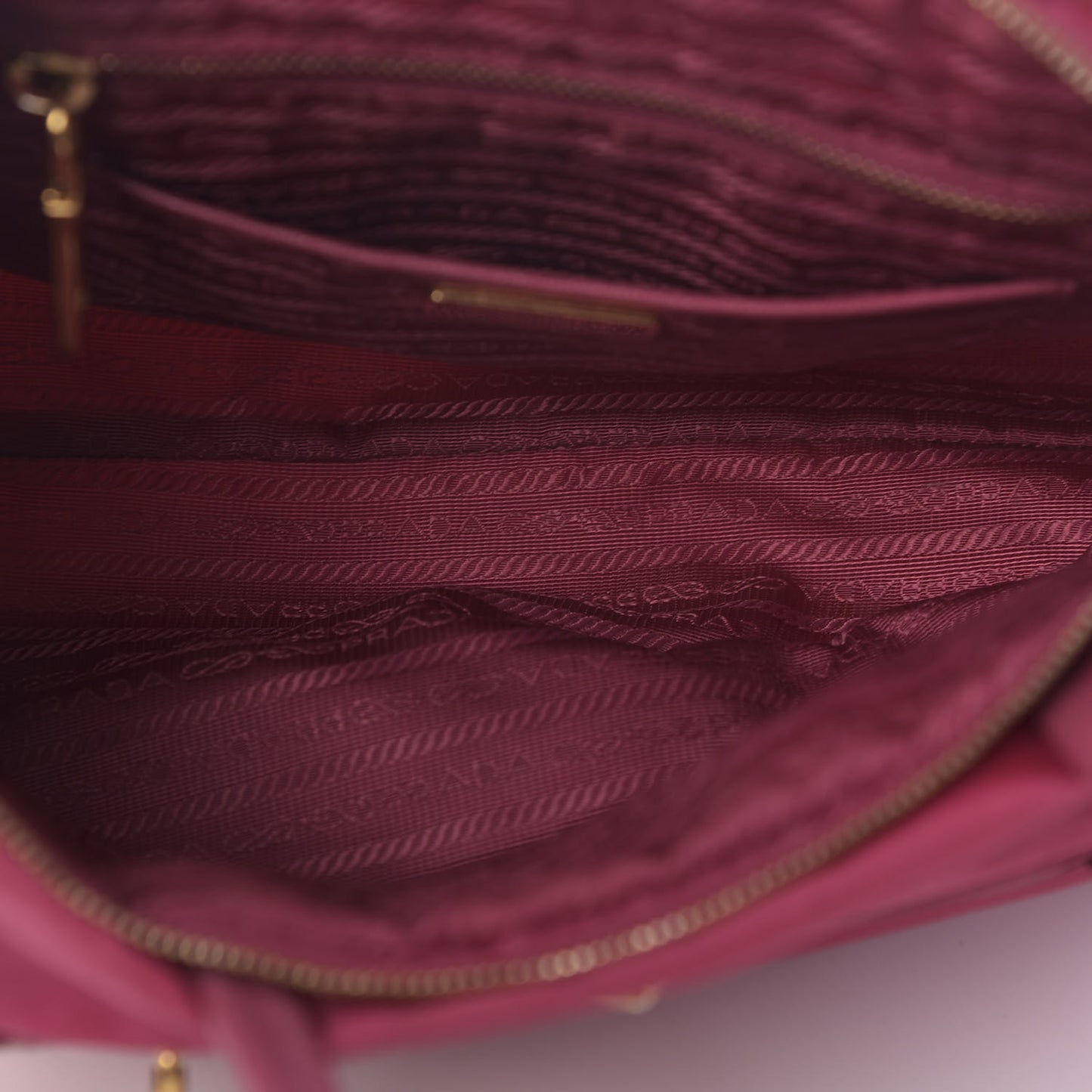 Tessuto Nylon Saffiano Tote Ibisco