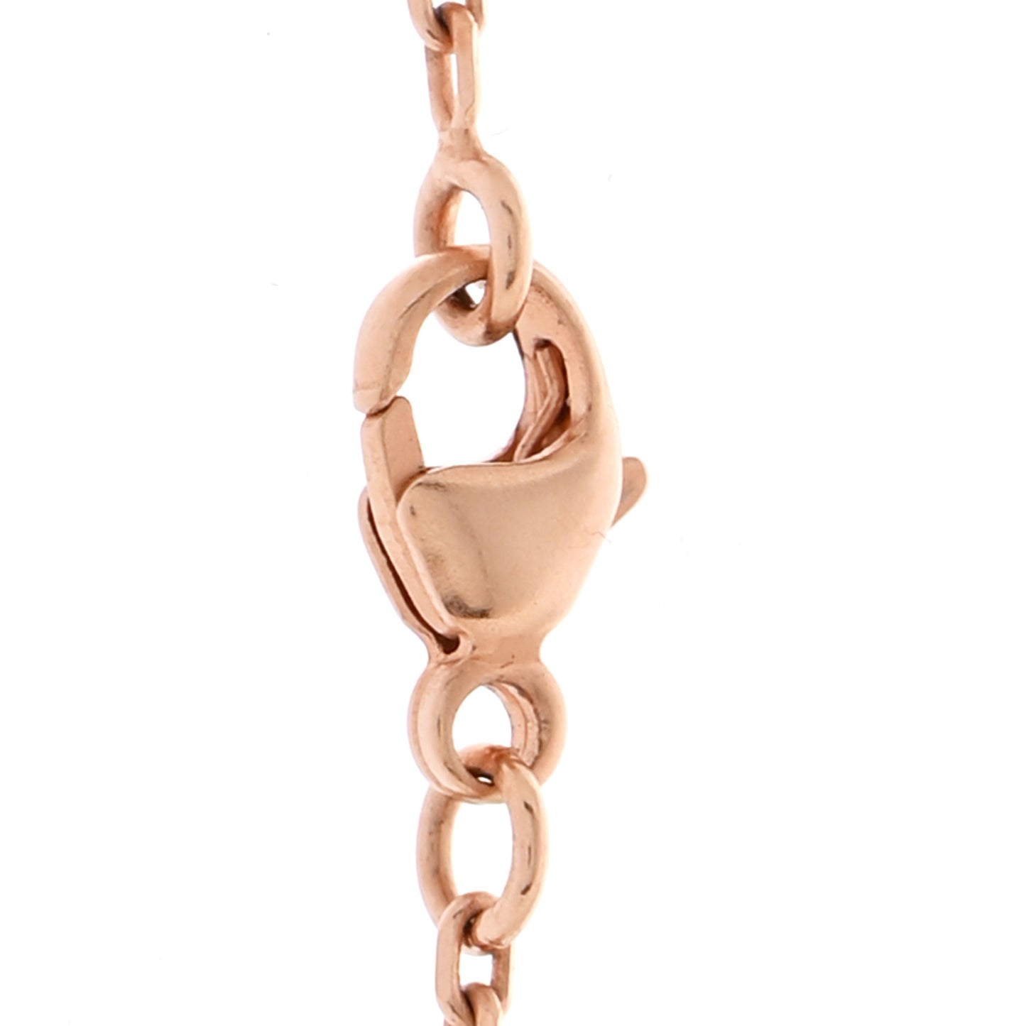 Lacquered Rose Gold Pop H Pendant Necklace Rose Dragee