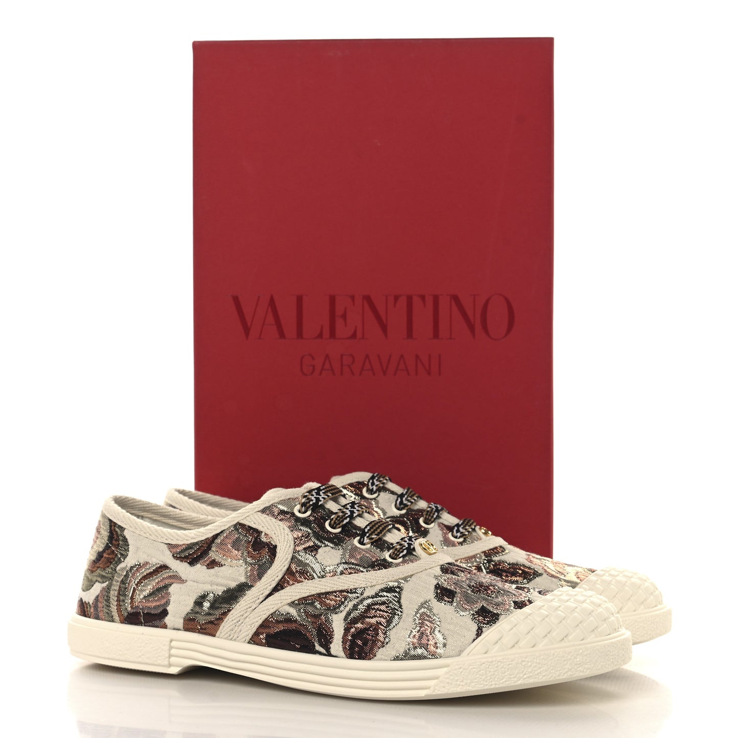Metallic Jacquard Apres L'hiver Womens Bay By Bay Sneakers 37 Ivory Multicolor