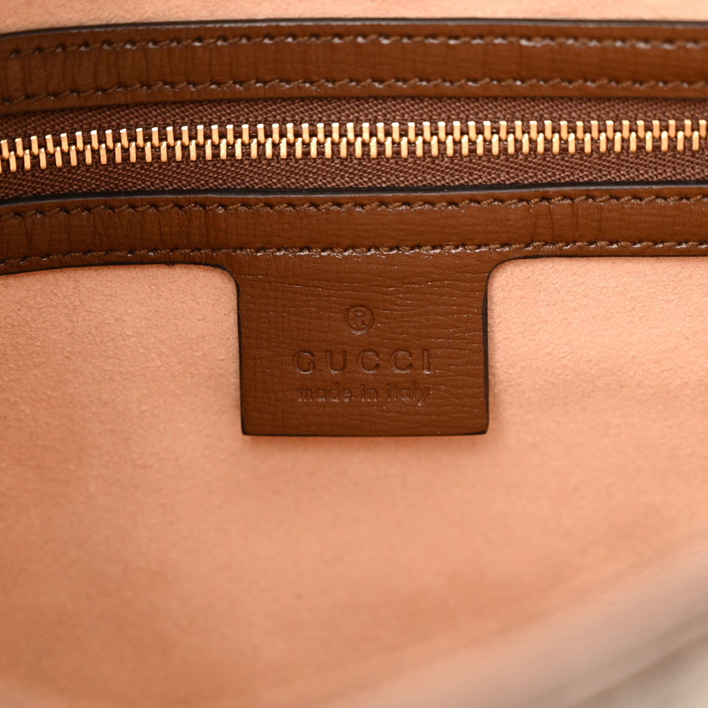 GG Supreme Monogram Azalea Calfskin Web Small Jackie 1961 Hobo Beige Ebony Brown Sugar