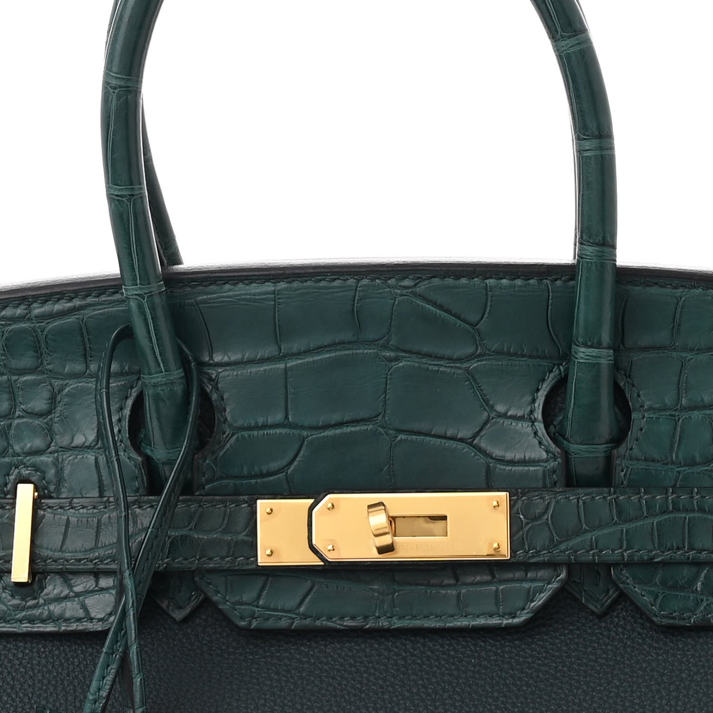 Togo Matte Alligator Birkin Touch 30 Vert Cypress