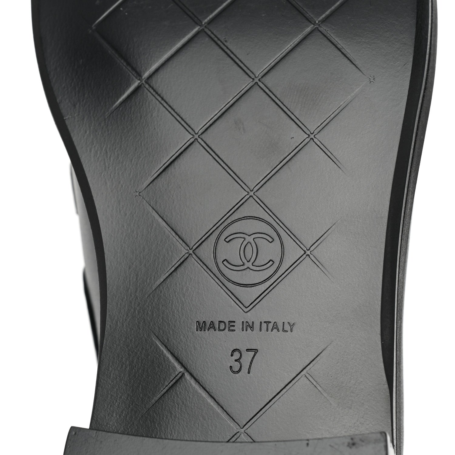 Chanel Lambskin Quilted CC Turnlock Loafers 37 Black 6 of 10