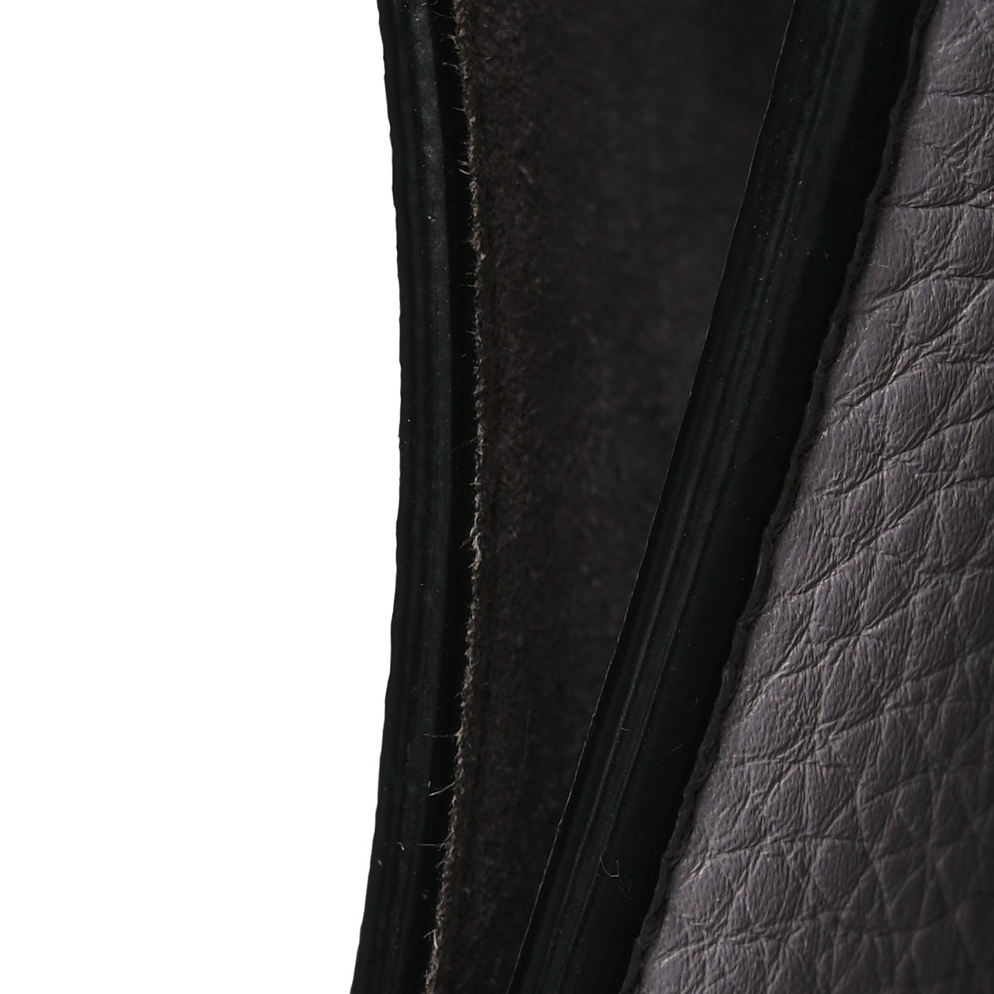 Grained Calfskin Medium Diorever Flap Grey
