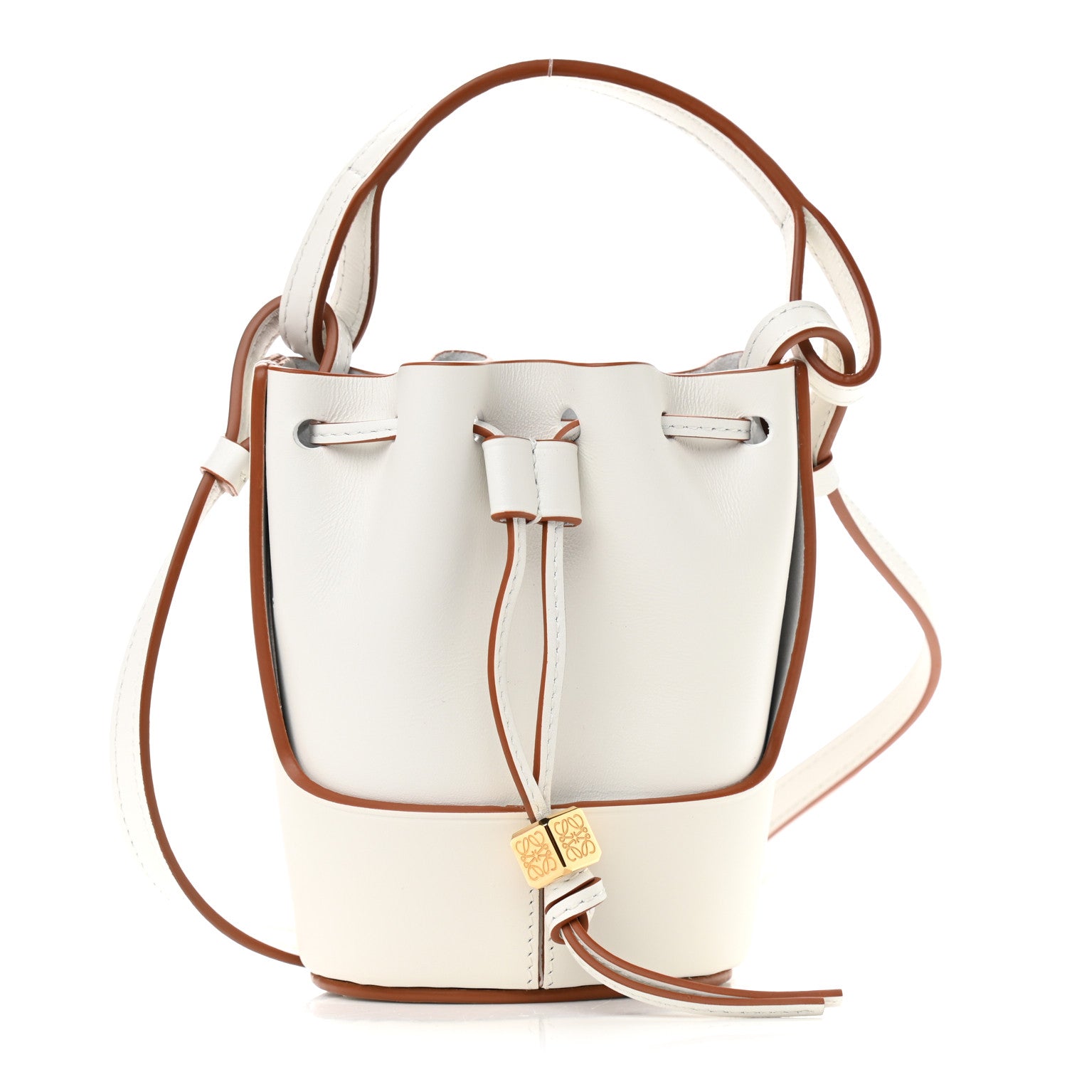 Loewe Calfskin Nano Balloon Bucket Bag Soft White 1 of 9