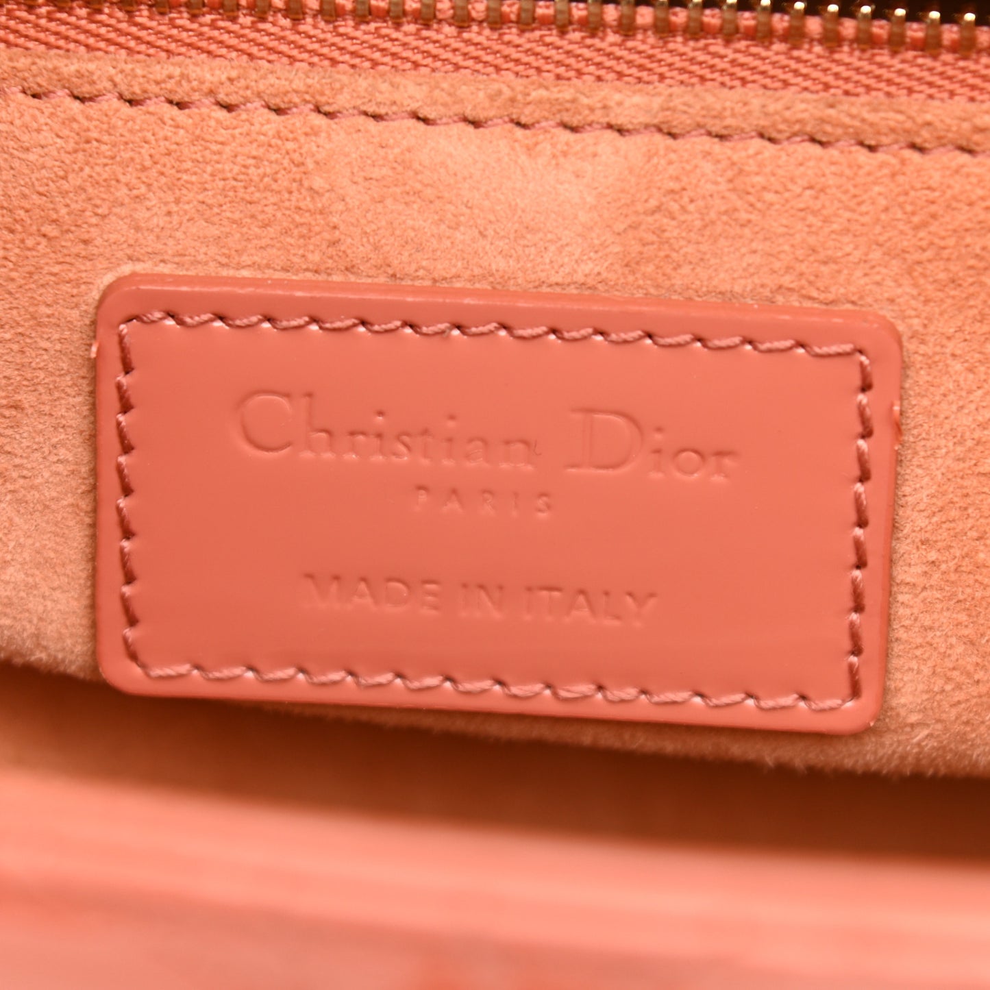Patent Cannage Medium Lady Dior Pink