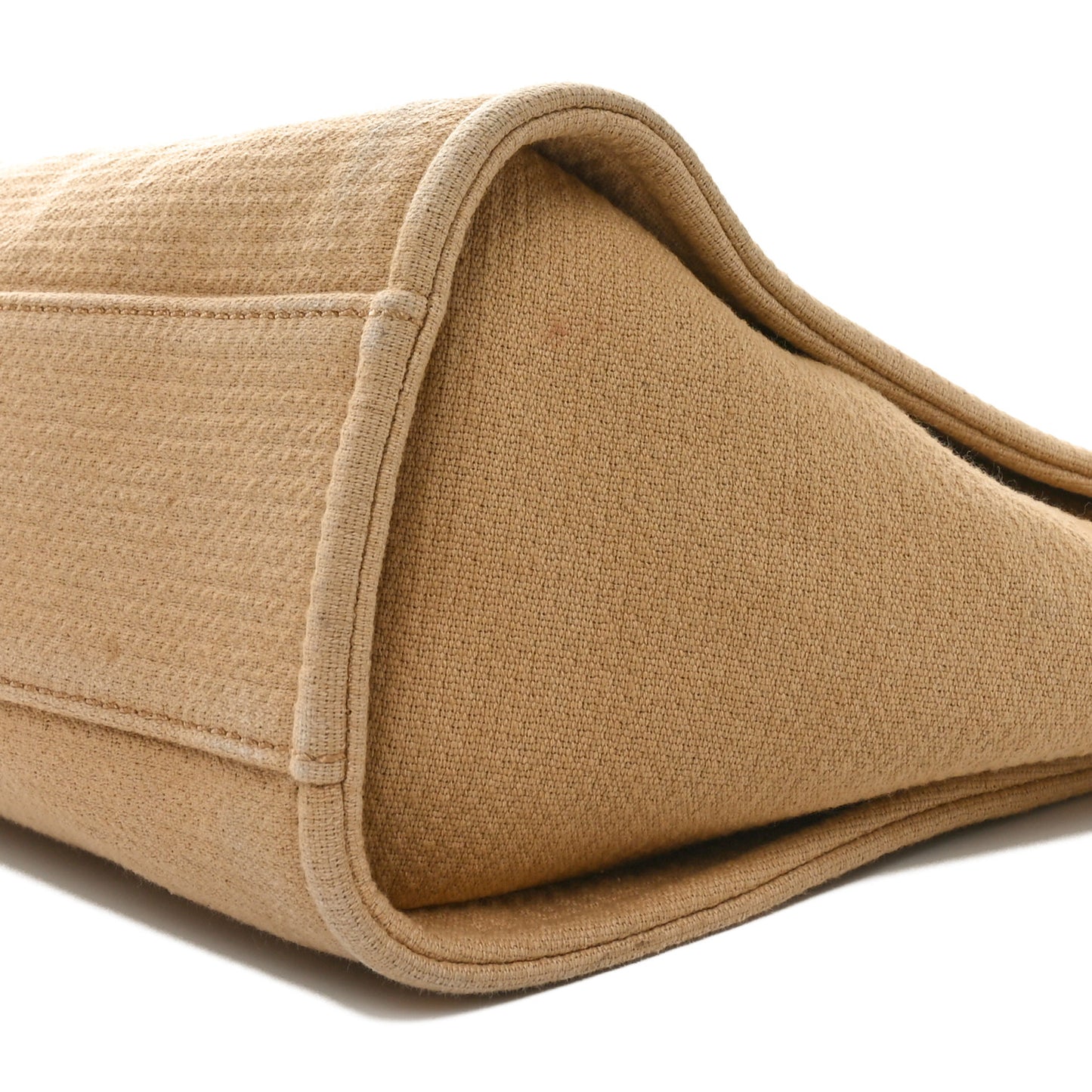 Mixed Fibers Small Deauville Tote Beige