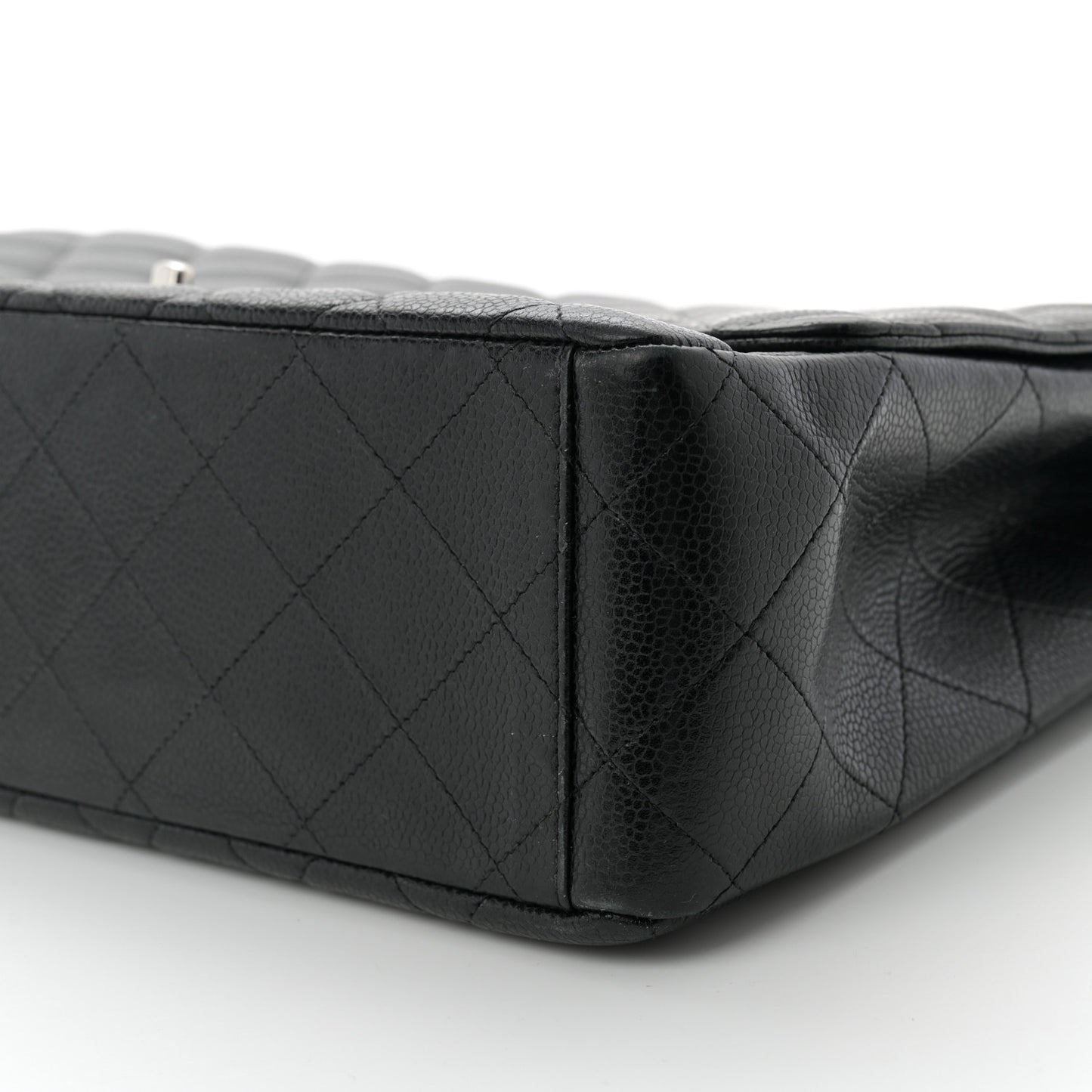 Caviar Quilted Maxi Single Flap Black