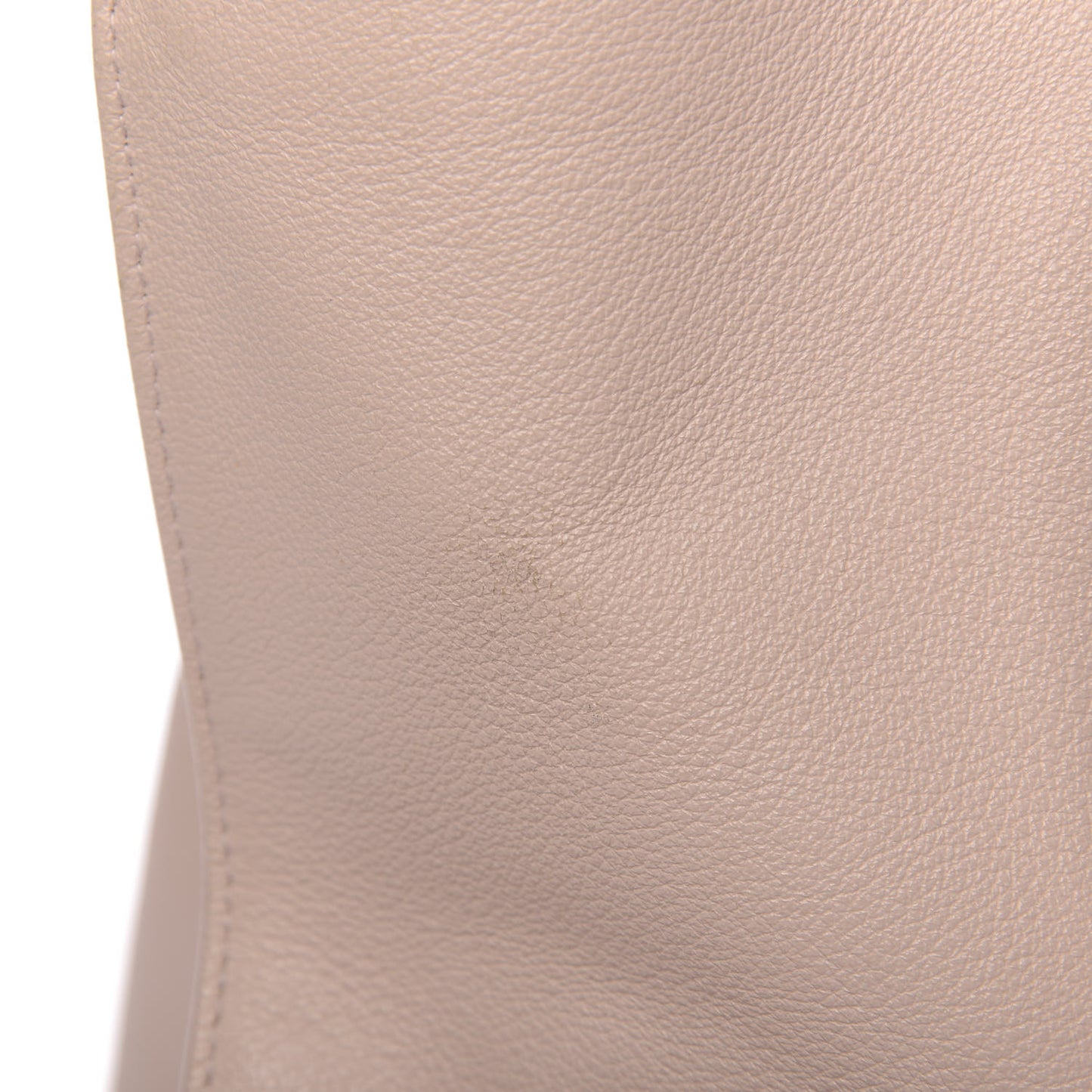 Grained Calfskin Gold Metallic Edge Hardware Papier A4 Tote Rose Poudre