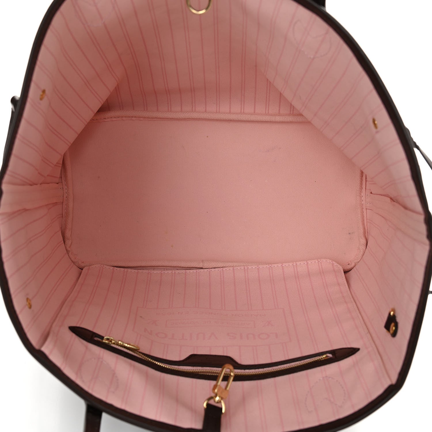 Louis Vuitton Damier Ebene Neo Neverfull MM Rose Ballerine 5 of 10