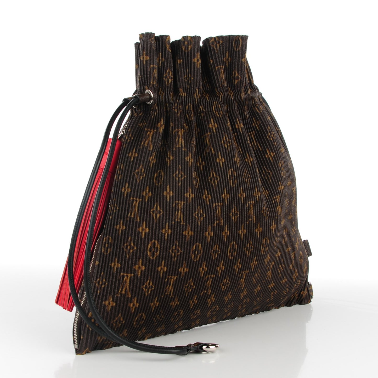 Monogram Canvas Pleated Explorer Bag MM