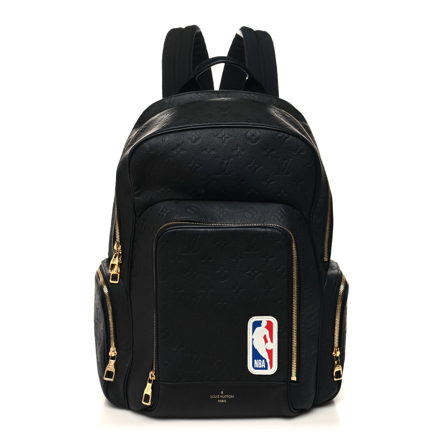 X NBA Grained Calfskin Monogram Basketball Backpack Black