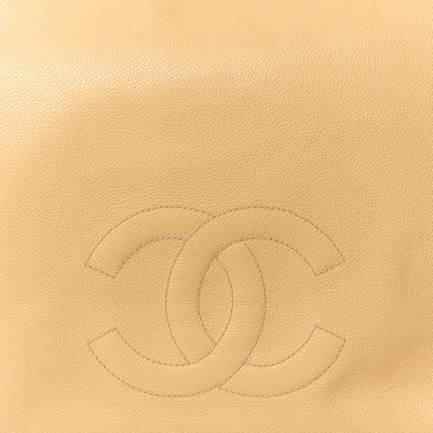 Chanel Caviar CC Tote Beige 9 of 14