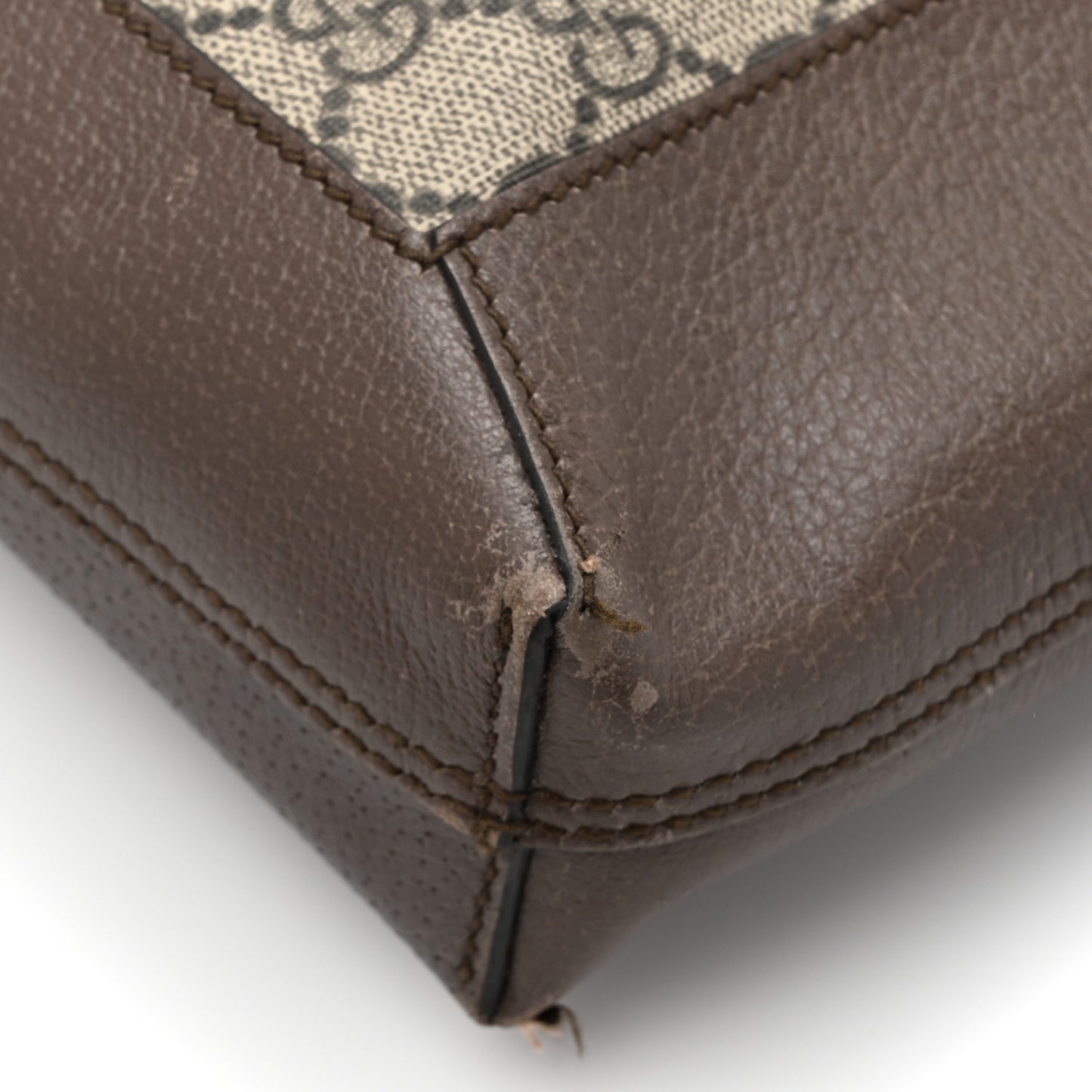 GG Supreme Monogram Web Large Ophidia Vertical Shopping Tote Brown
