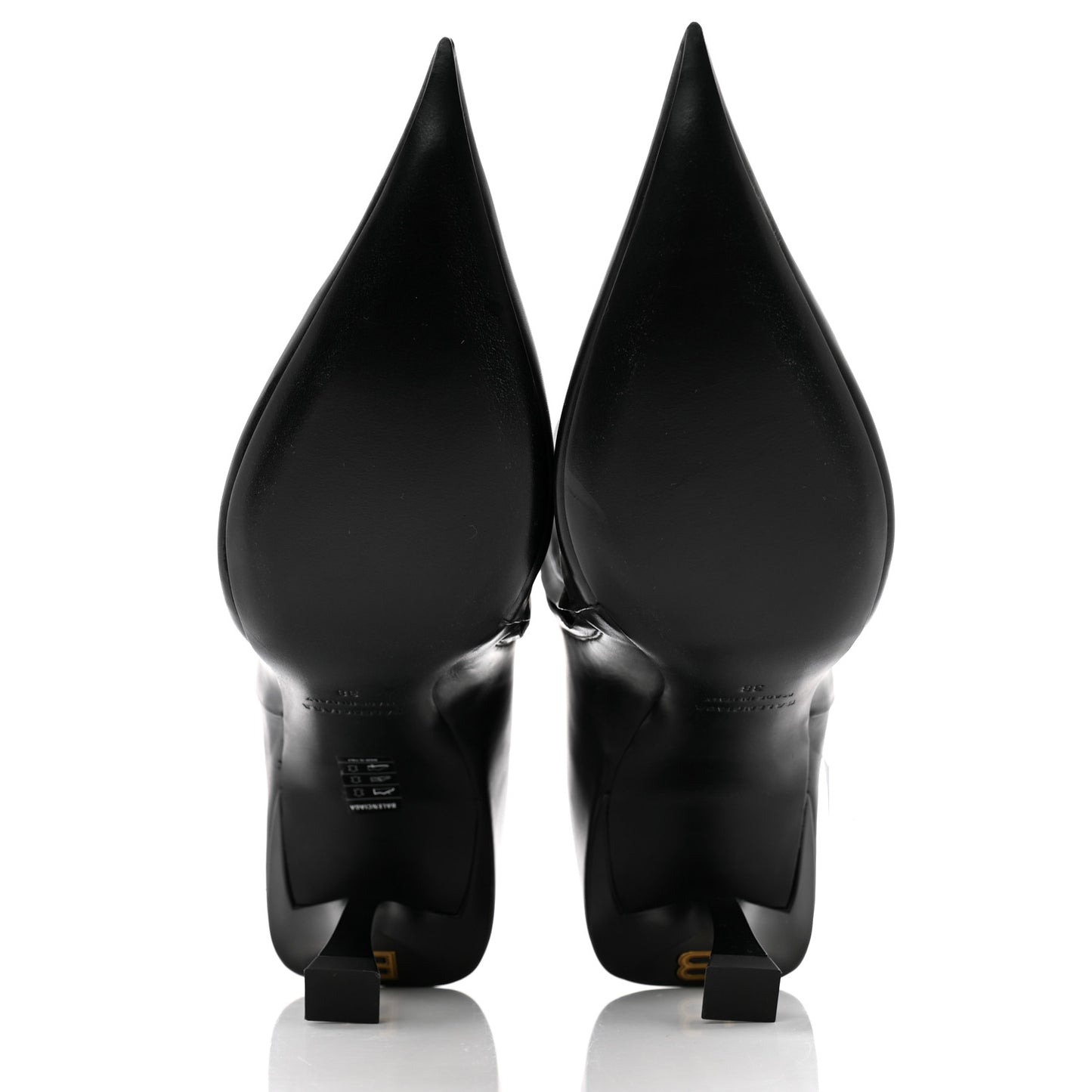 Calfskin Hourglass Bootie 38 Black