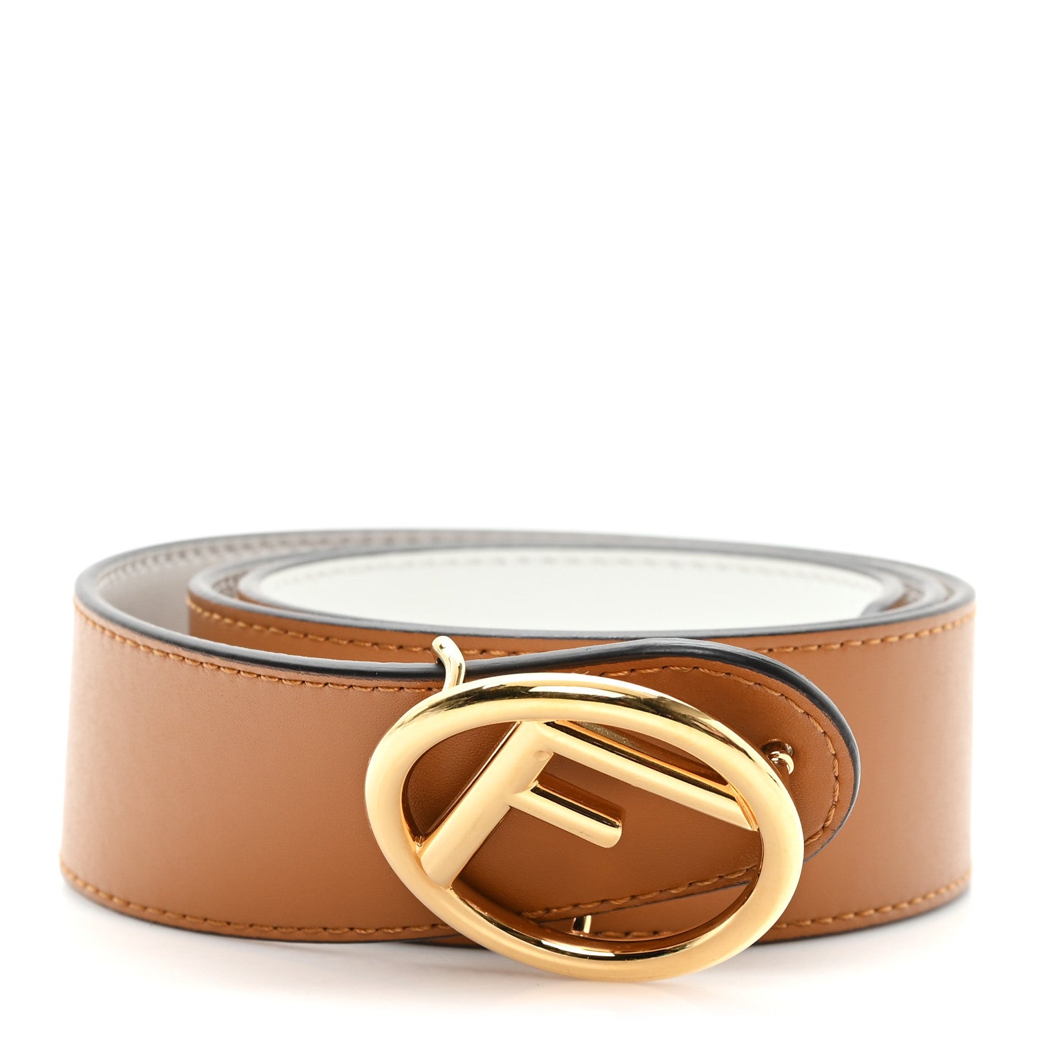 Fendi Vitello Liberty F is Fendi Bi-Color Reversible 80 32 Belt