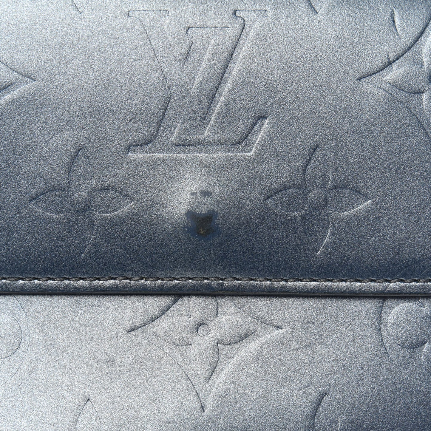 Mat Monogram Elise Wallet Blue
