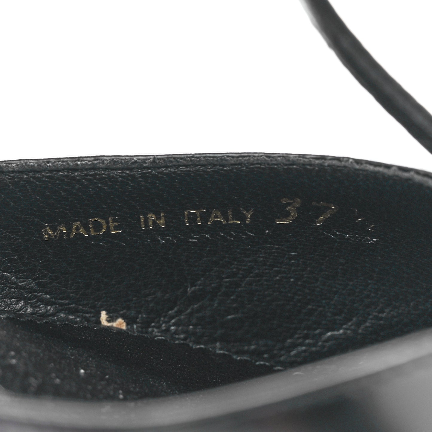 Spazzolato Pointed Toe T-Strap 55mm Slingback Pumps 37.5 Black