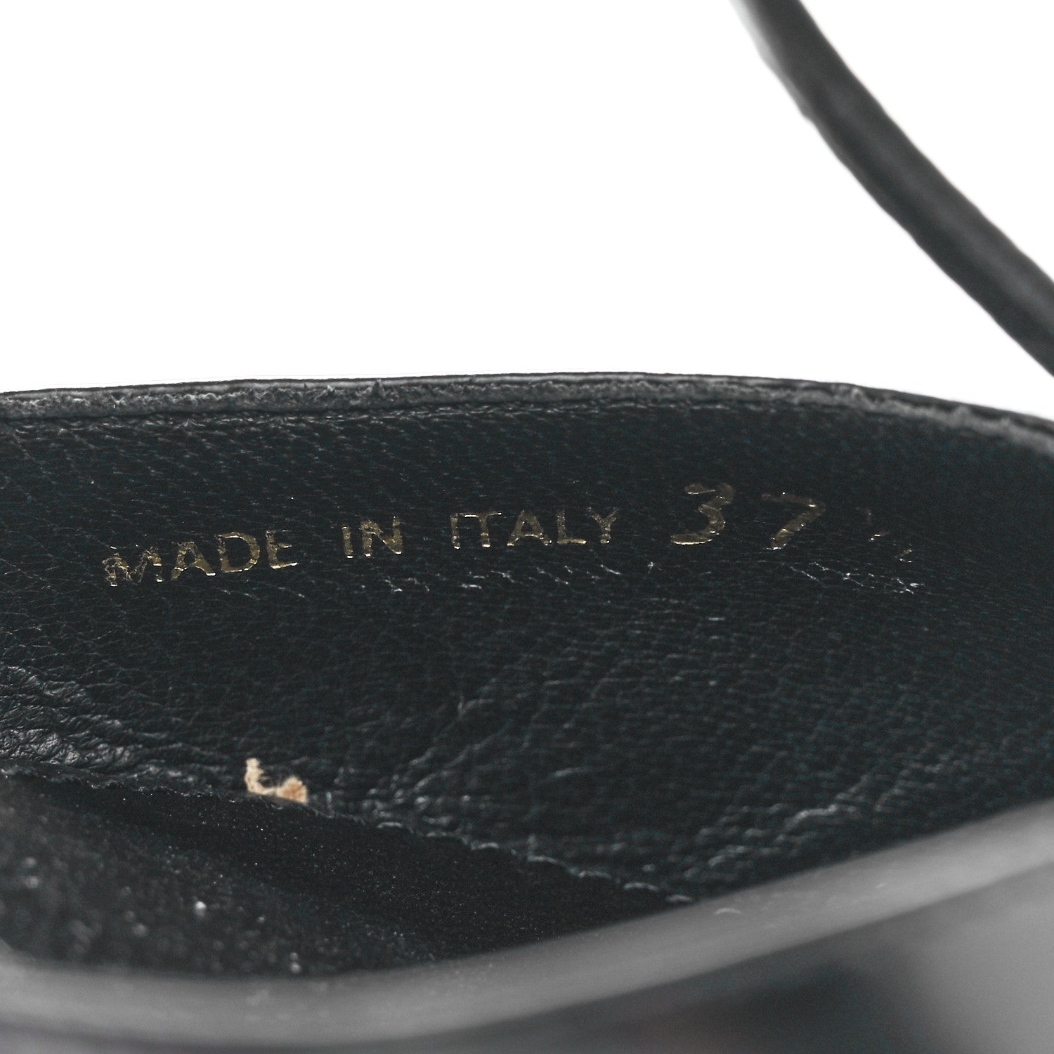 Prada Spazzolato Pointed Toe T-Strap 55mm Slingback Pumps 37.5 Black 8 of 9