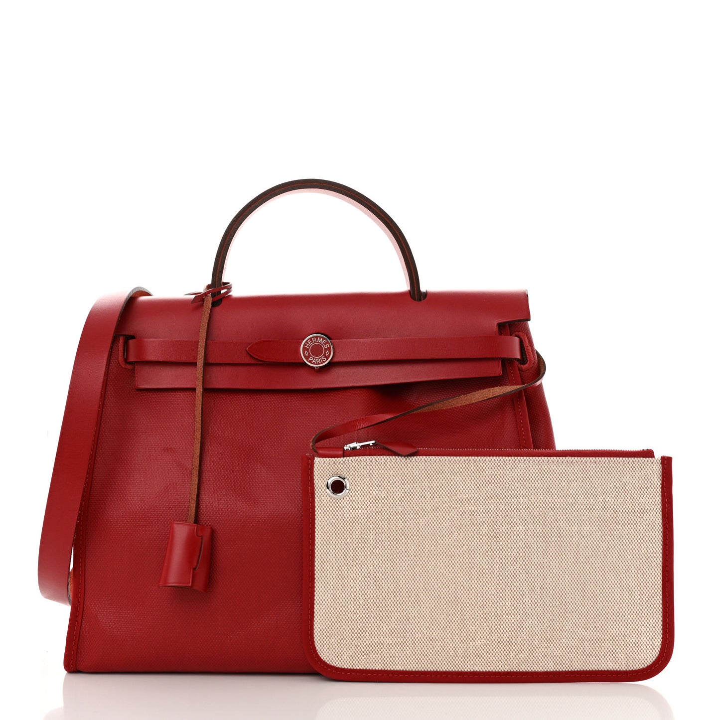 Toile H Berline Vache Hunter Herbag Zip PM 31 Rouge Piment Ecru