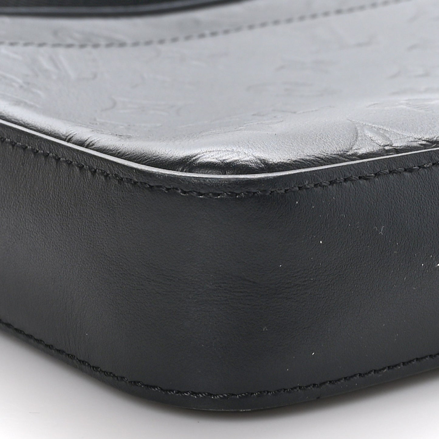 LOUIS VUITTON Calfskin Monogram Shadow Duo Messenger Black