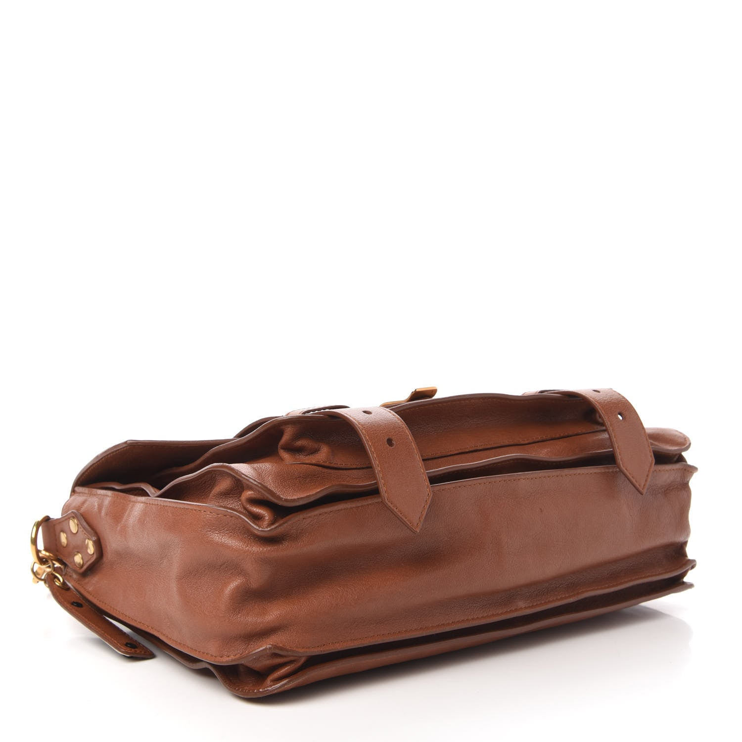 Proenza Schouler Lambskin Medium PS1 Satchel Saddle 4 of 9