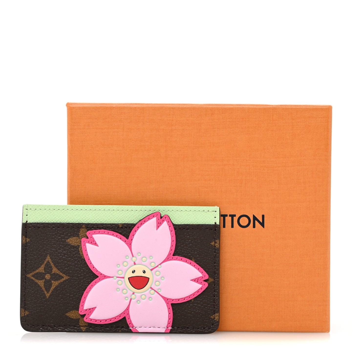 LV X TM Monogram Cherry Blossom Card Holder Sakura Brown