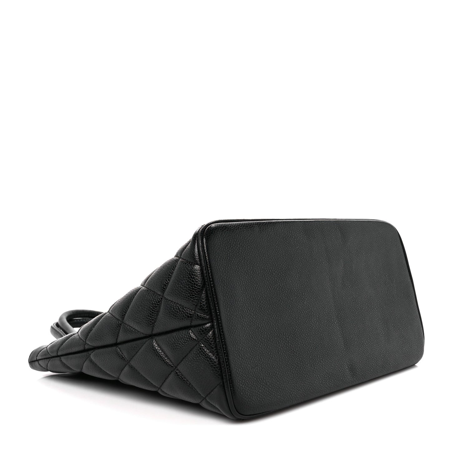 Caviar Quilted Medallion Tote Black