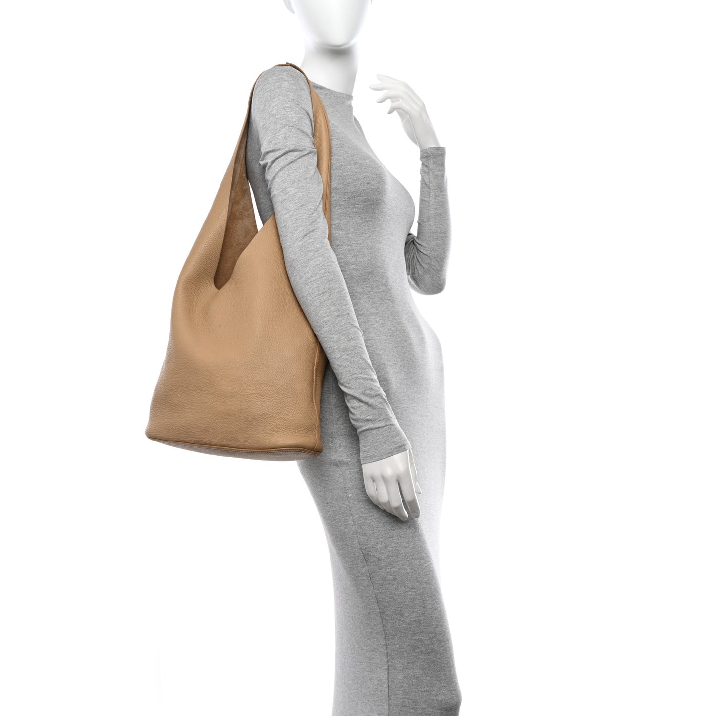 Calfskin Bindle Three Bag Beige