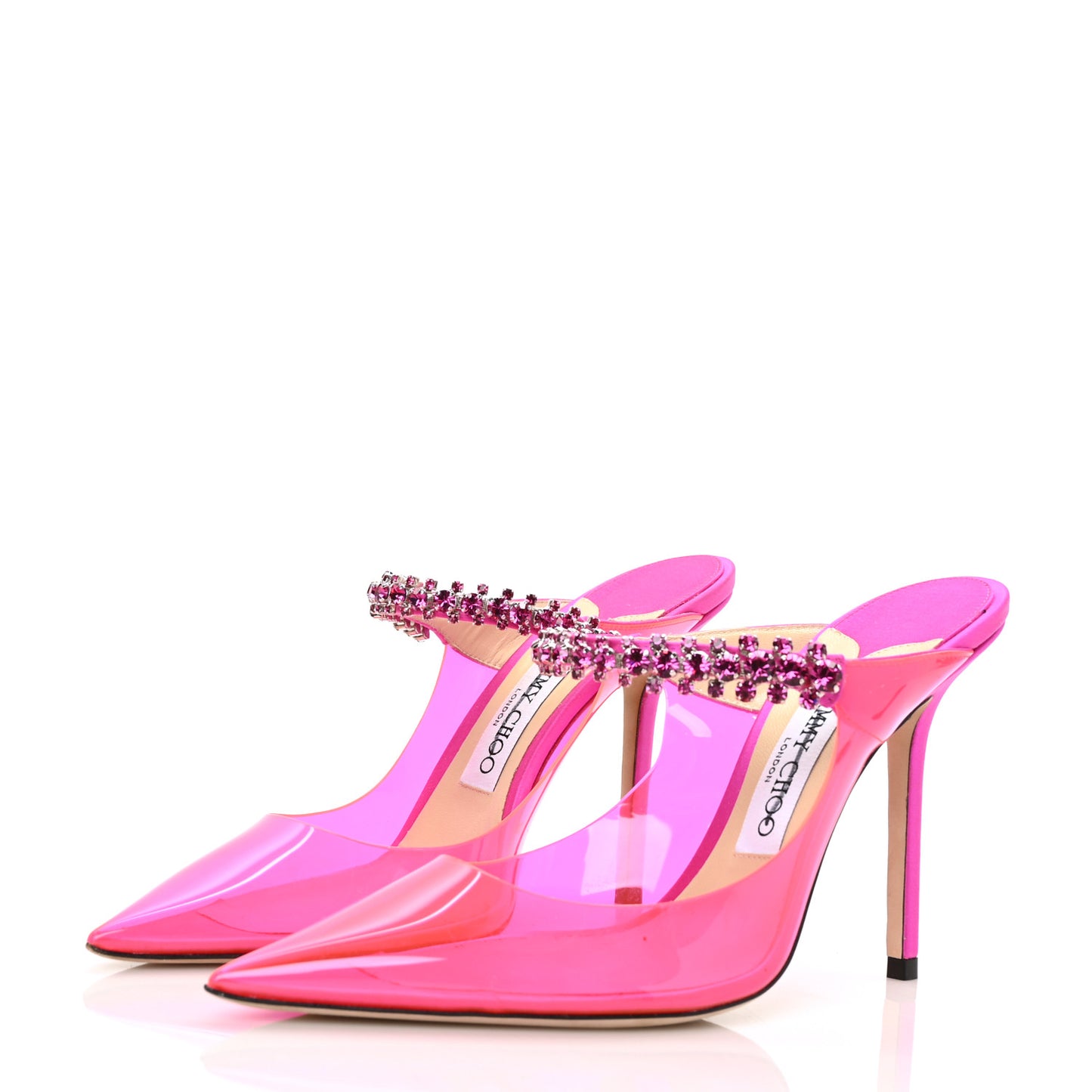 Plexi Crystal Bing 100 Pumps 38 Hot Pink