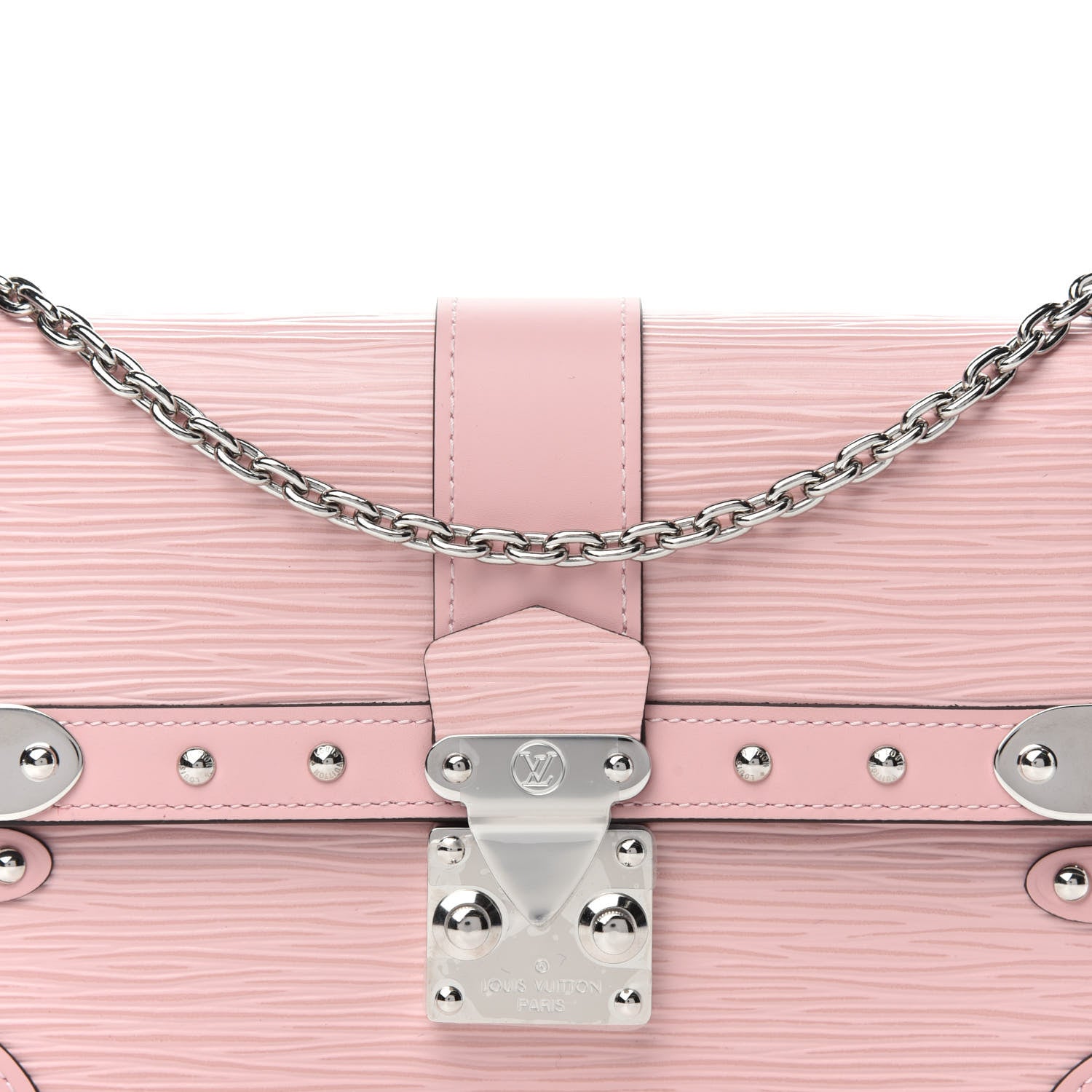 Louis Vuitton Epi Trunk Chain Wallet Rose Ballerine 10 of 10