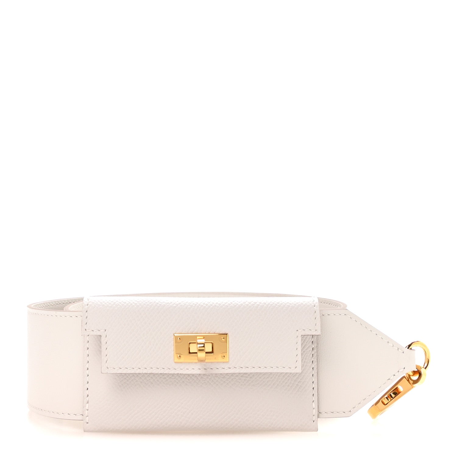 Hermes Swift Epsom Pocket Kelly Shoulder Strap Craie Mushroom