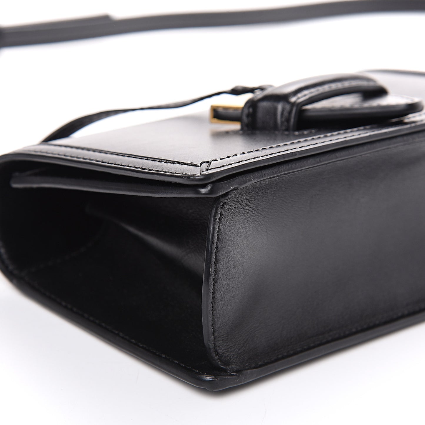 Calfskin Small Barcelona Shoulder Bag Black