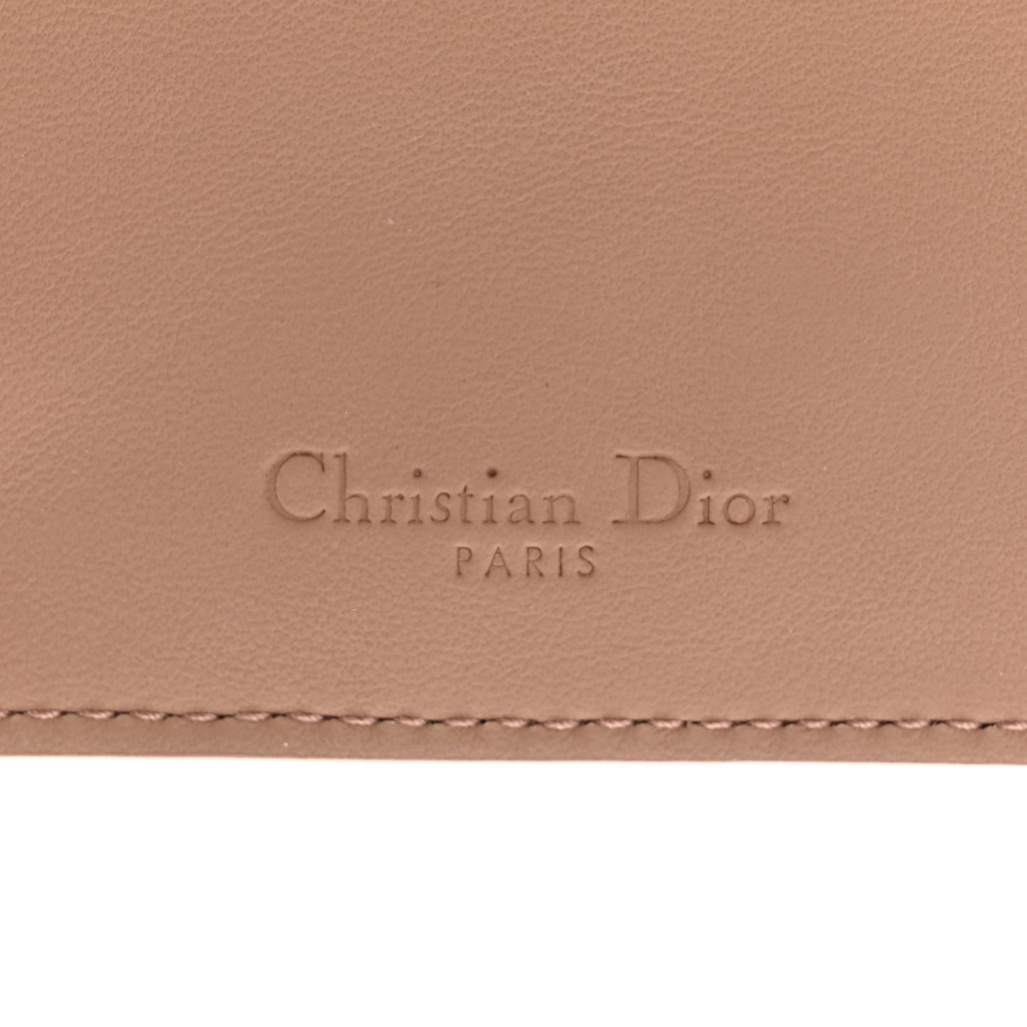 Ultra Matte Calfskin Lady Dior Long Wallet With Strap Beige