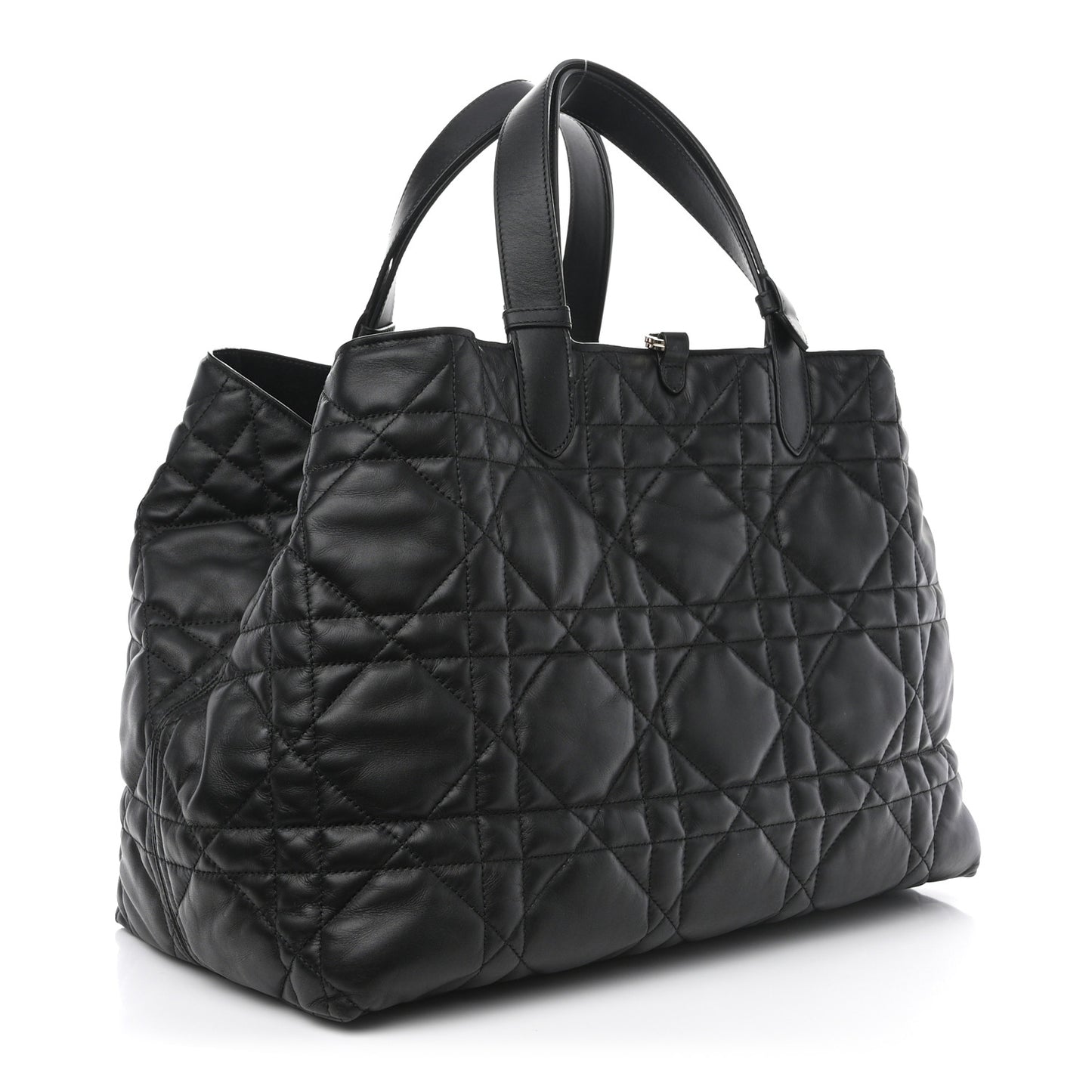 Calfskin Macrocannage Large Toujours Black