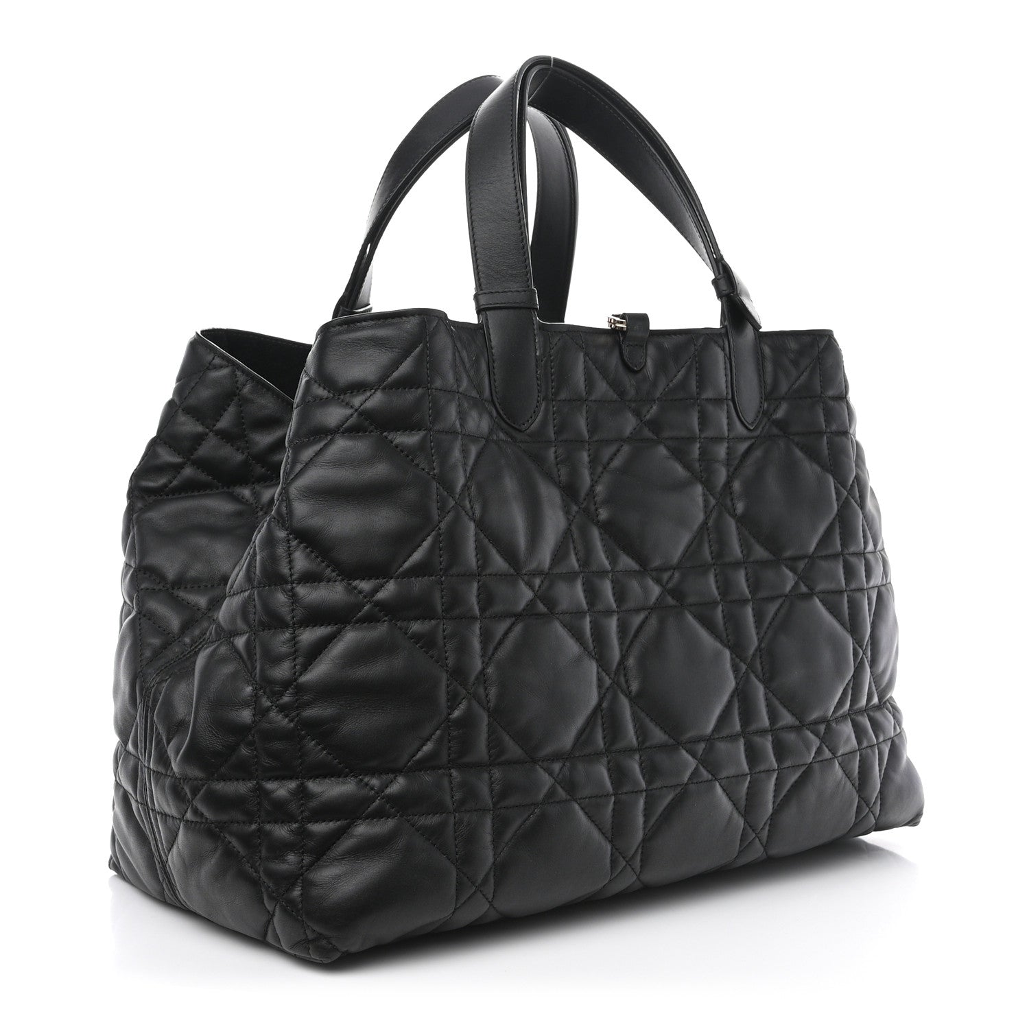 Christian Dior Calfskin Macrocannage Large Toujours Black 5 of 15