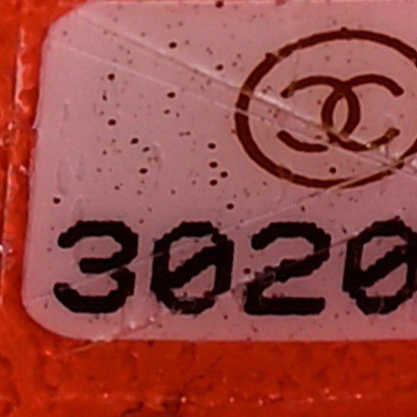 Chanel Lambskin Quilted Mini Square Flap Light Orange 7 of 9