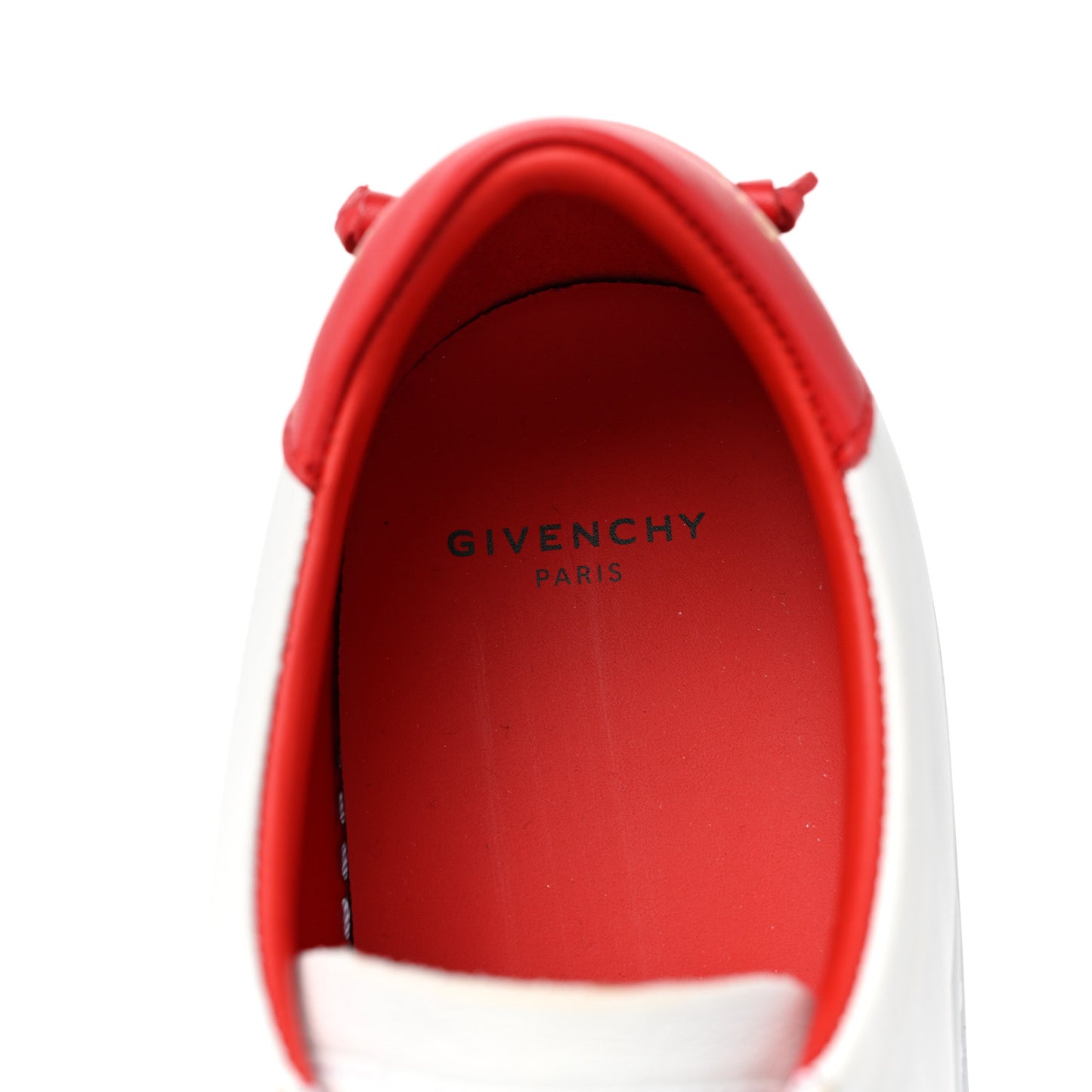 Calfskin Womens Urban Street Sneakers 40.5 White Red