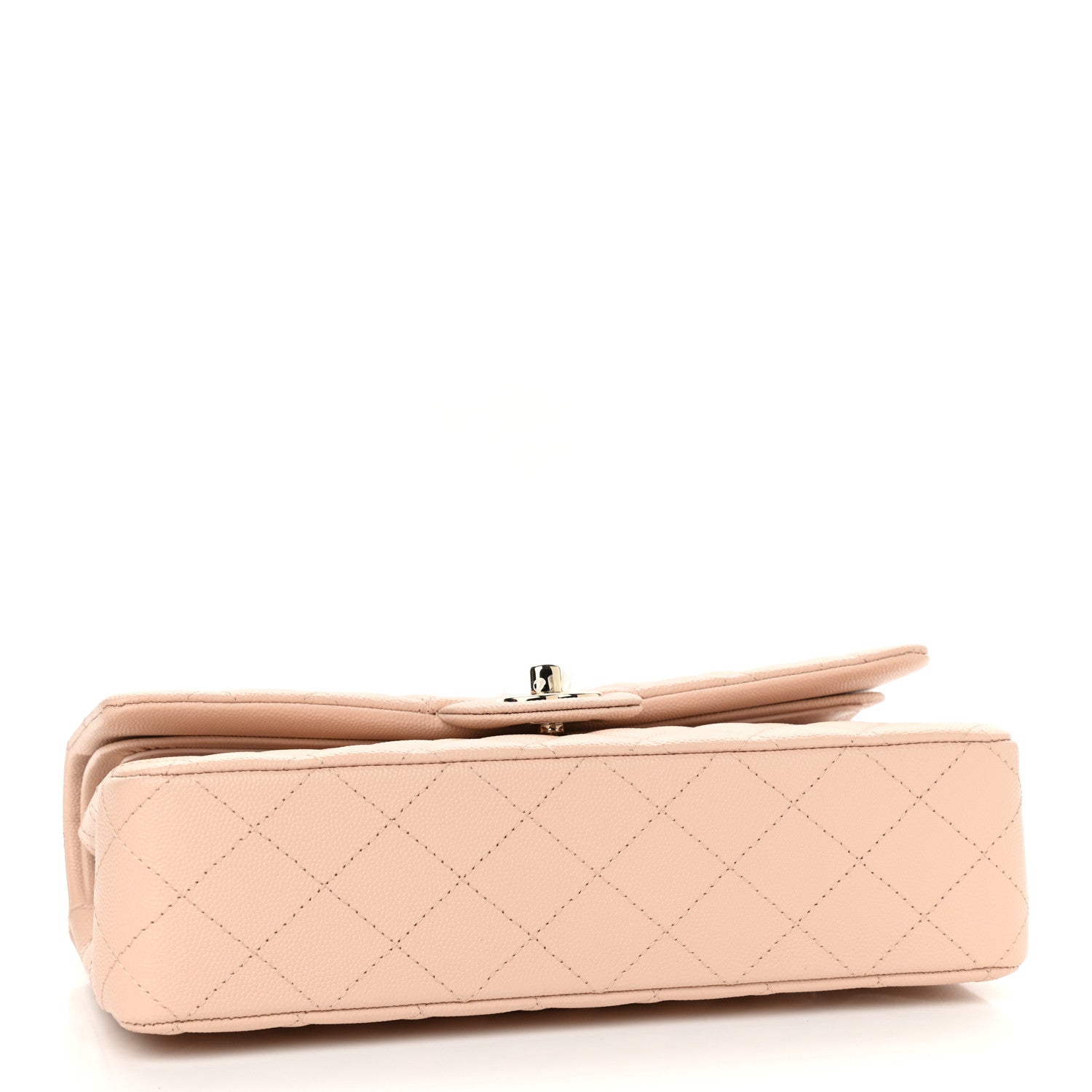 Chanel Caviar Quilted Medium Double Flap Light Beige 4 of 10