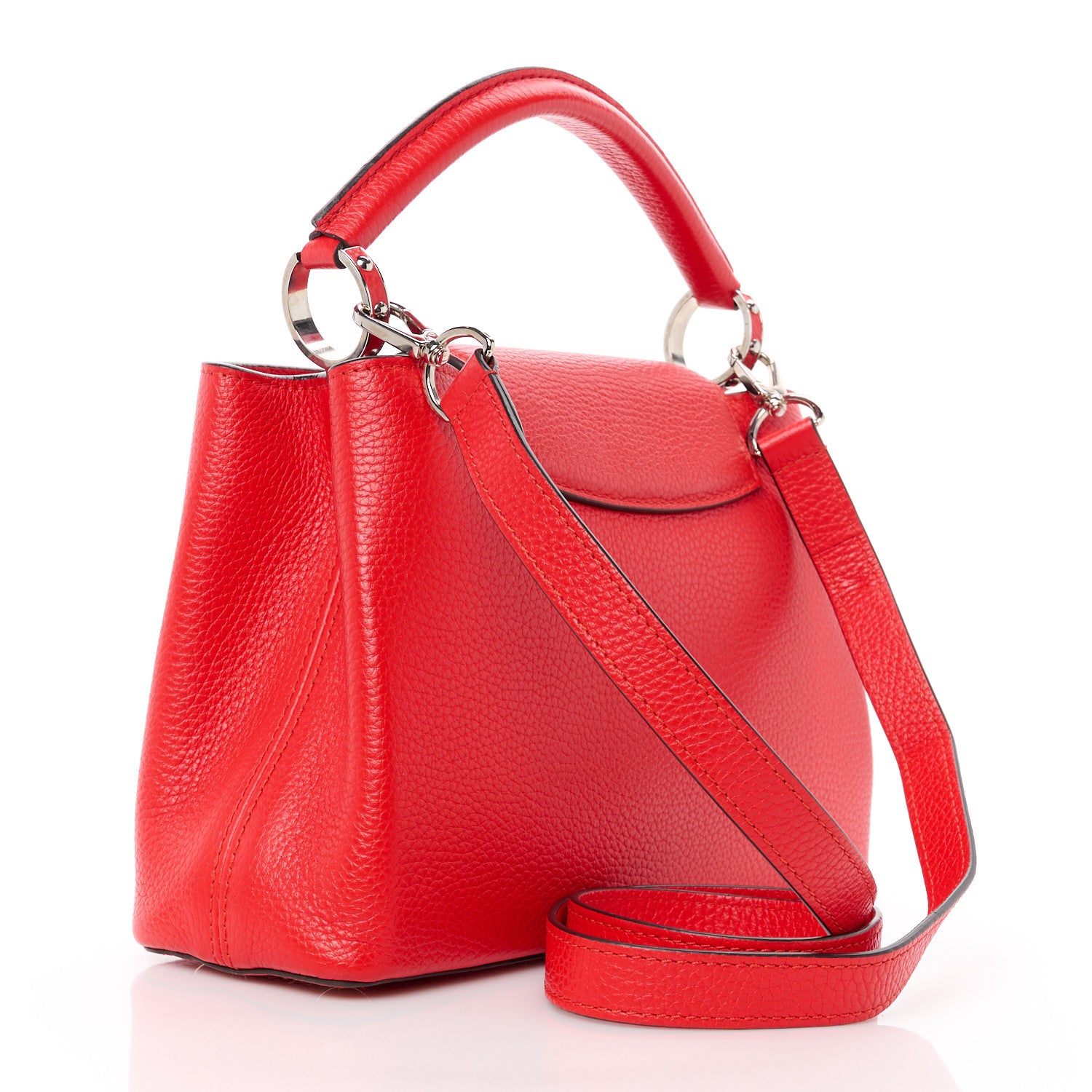 Louis Vuitton Taurillon Capucines BB Rubis 3 of 9