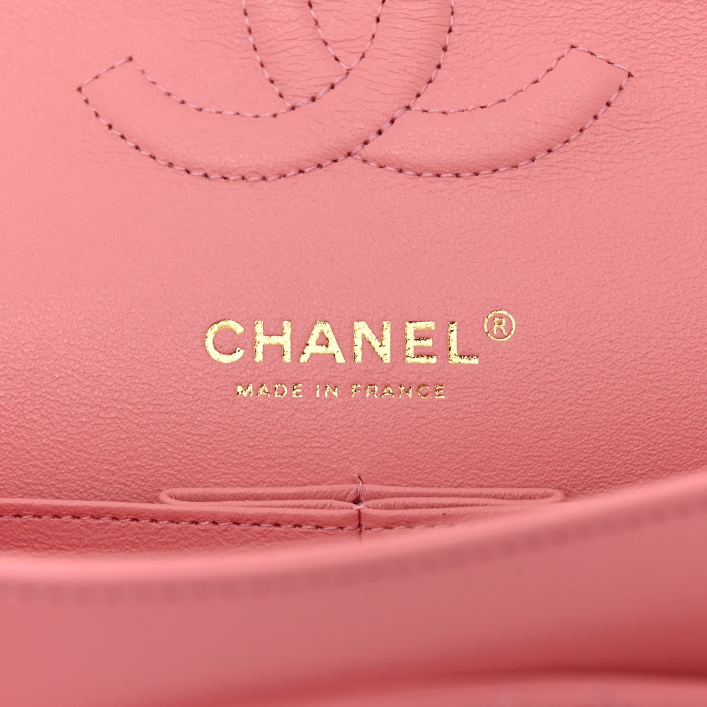 Lambskin Quilted Medium Double Flap Rose Pink