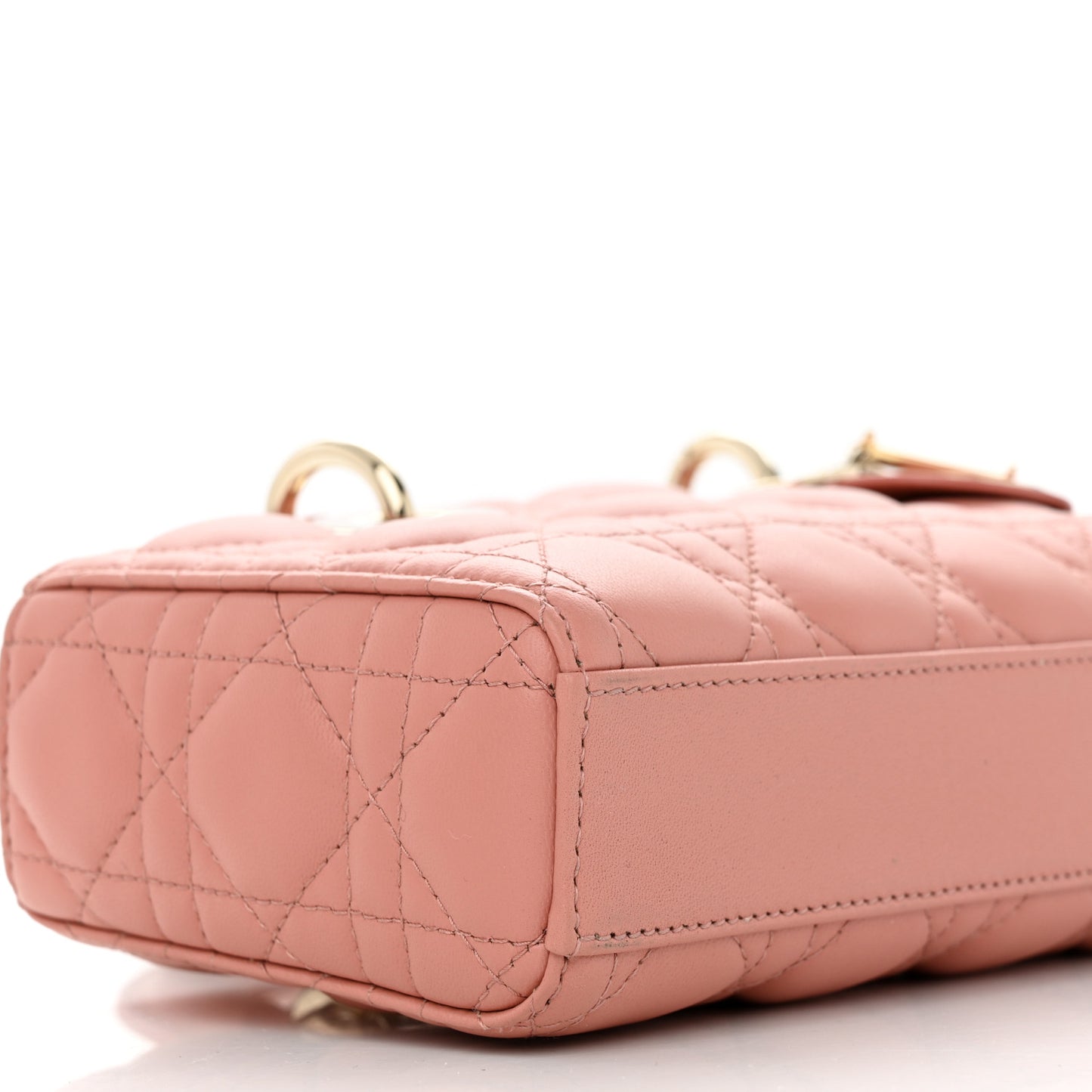 Lambskin Cannage Small Lady D-Joy Light Pink