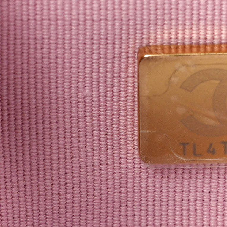 Lambskin Quilted Wallet On Chain WOC Pink