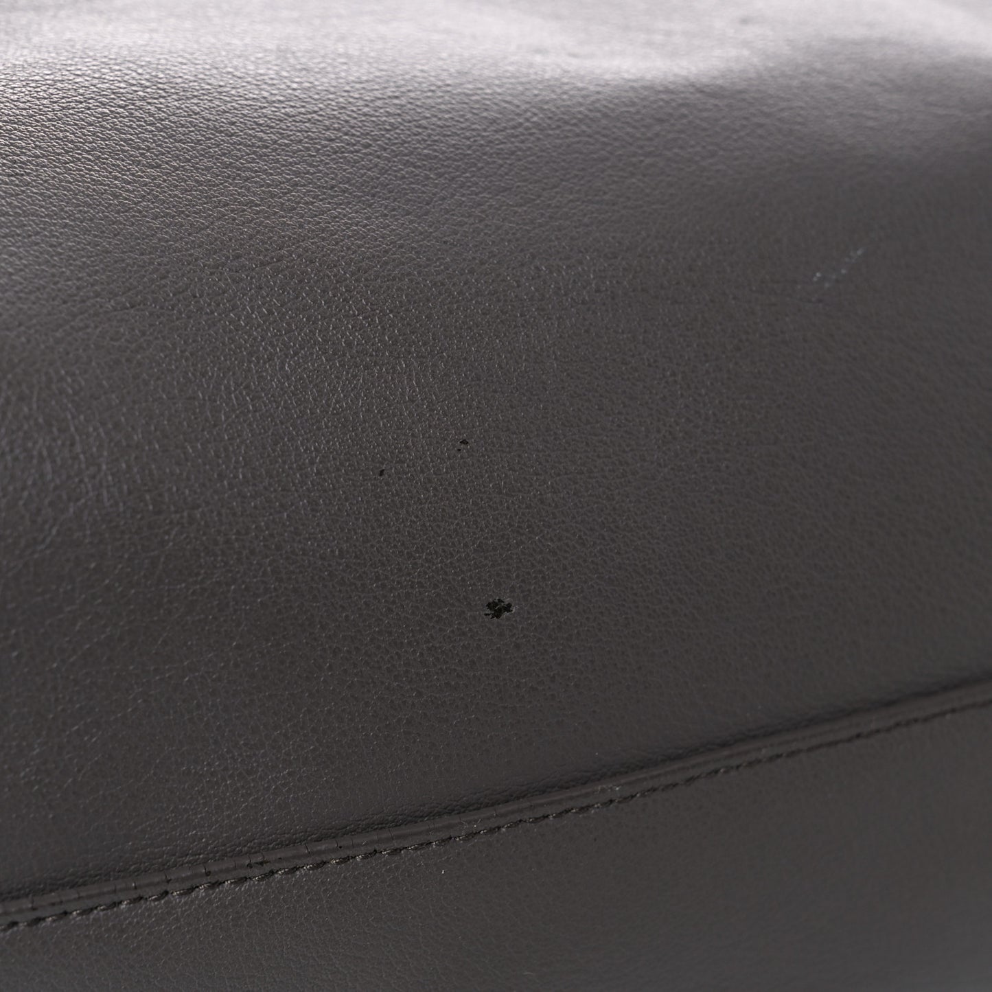 Calfskin Large Shopping Tote Dark Grey