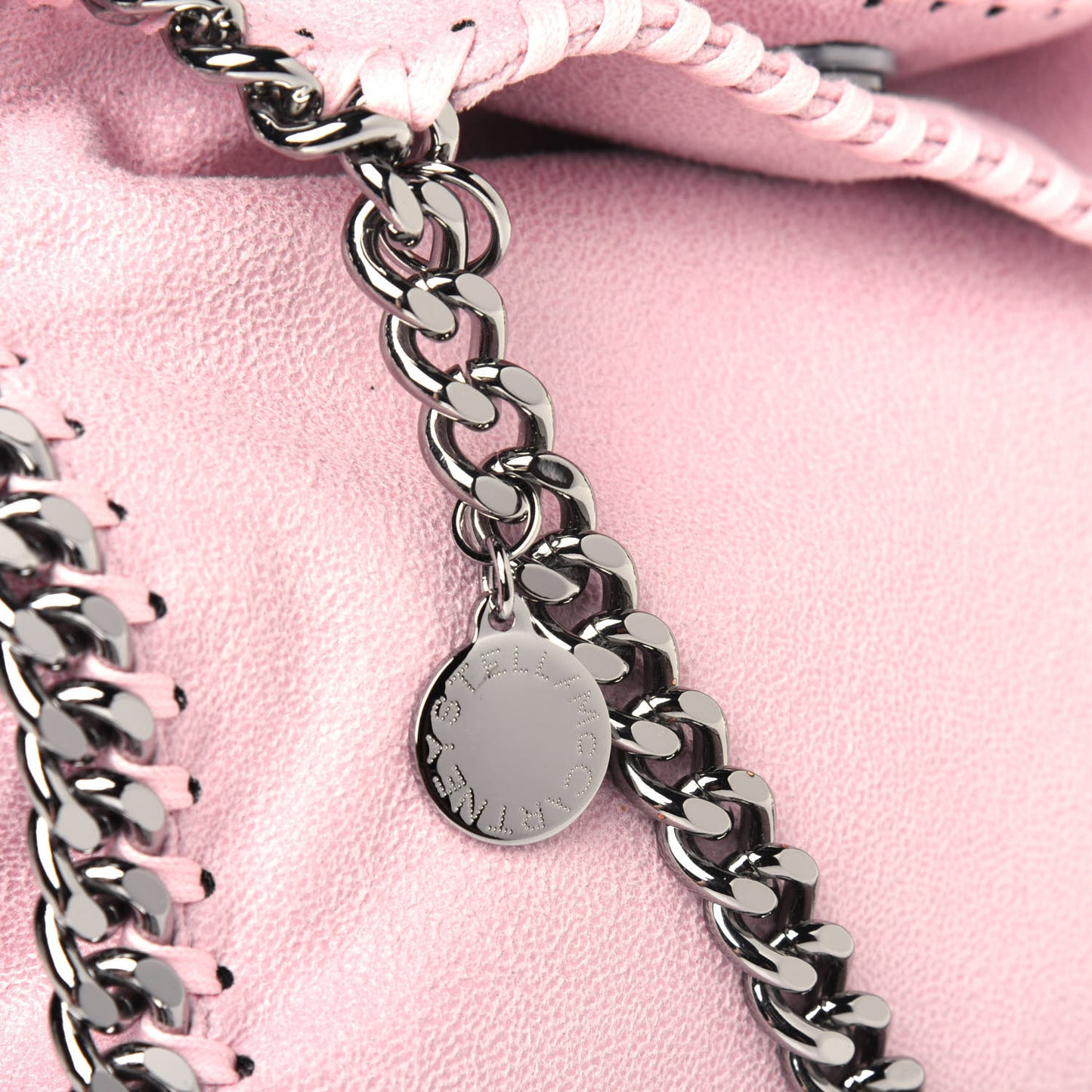 Shaggy Deer Mini Falabella Fold Over Tote Pink